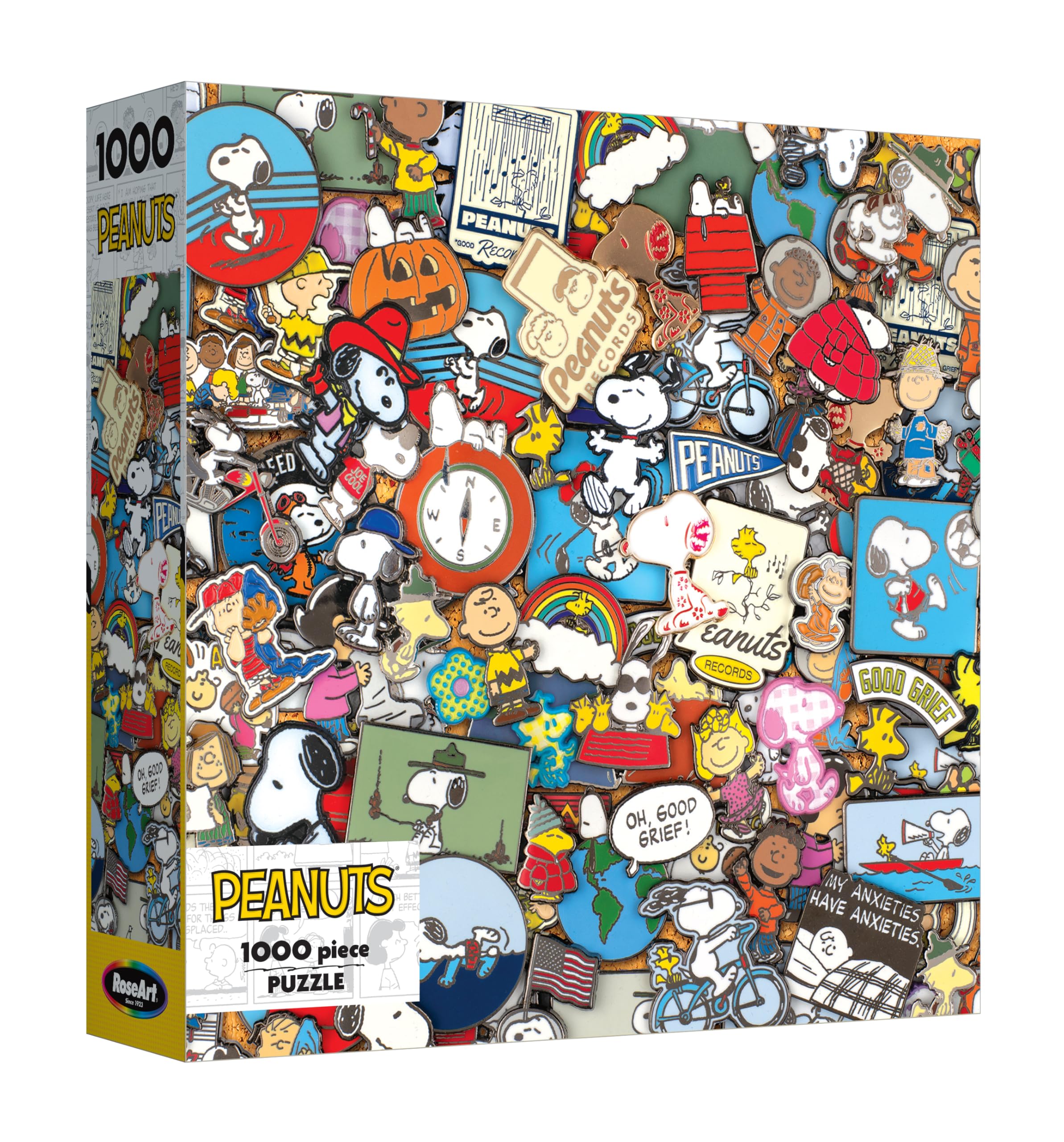 1000 Piece Peanuts Pins Jigsaw Puzzle Snoopy Charlie Brown Cartoon