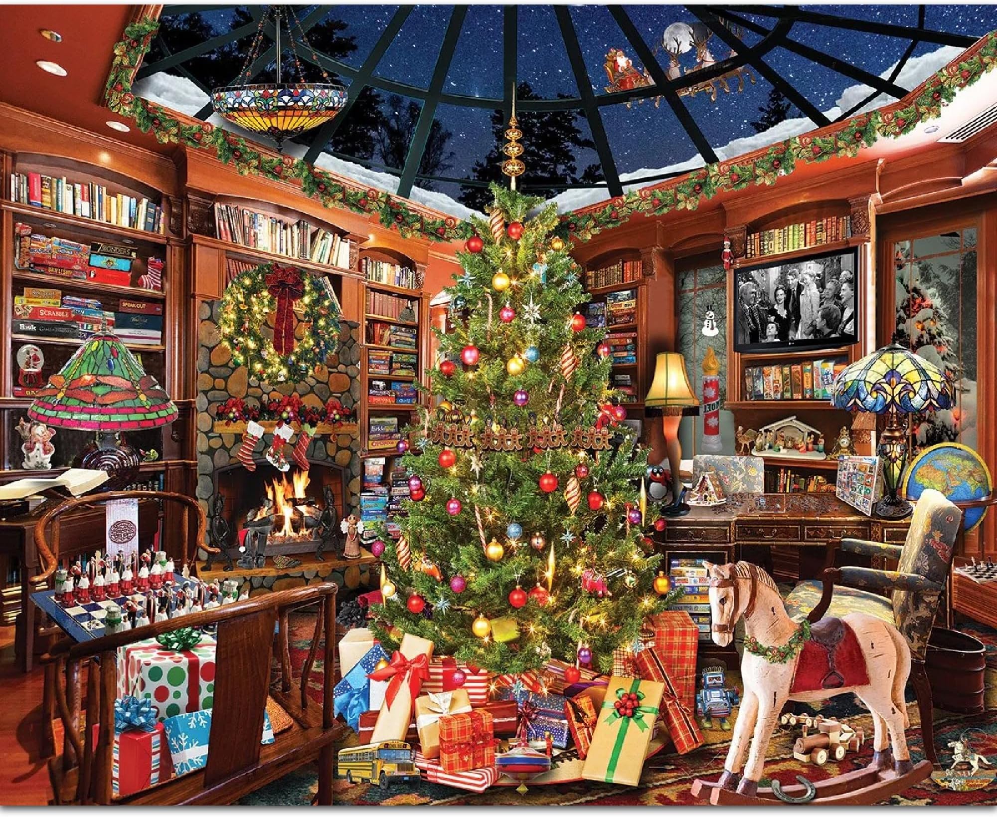 Seek & Find Christmas Puzzles 1000 Pieces Jigsaw Puzzles for Adults and Family