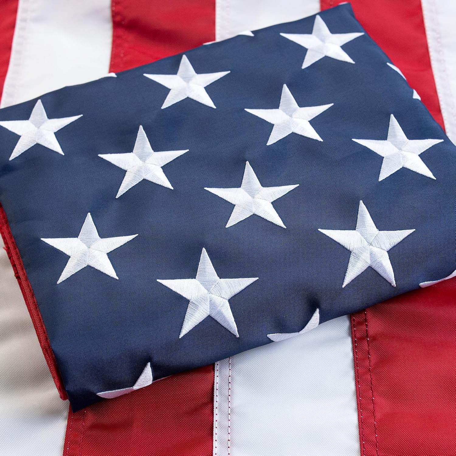 JRED 3x5 American Flag Indestructible US Flag 4x6 Heavy Duty Outdoor USA 420d Nylon TearProof Flags Embroidered Stars for Outside High Wind All Weather, 250th anniversary of USA