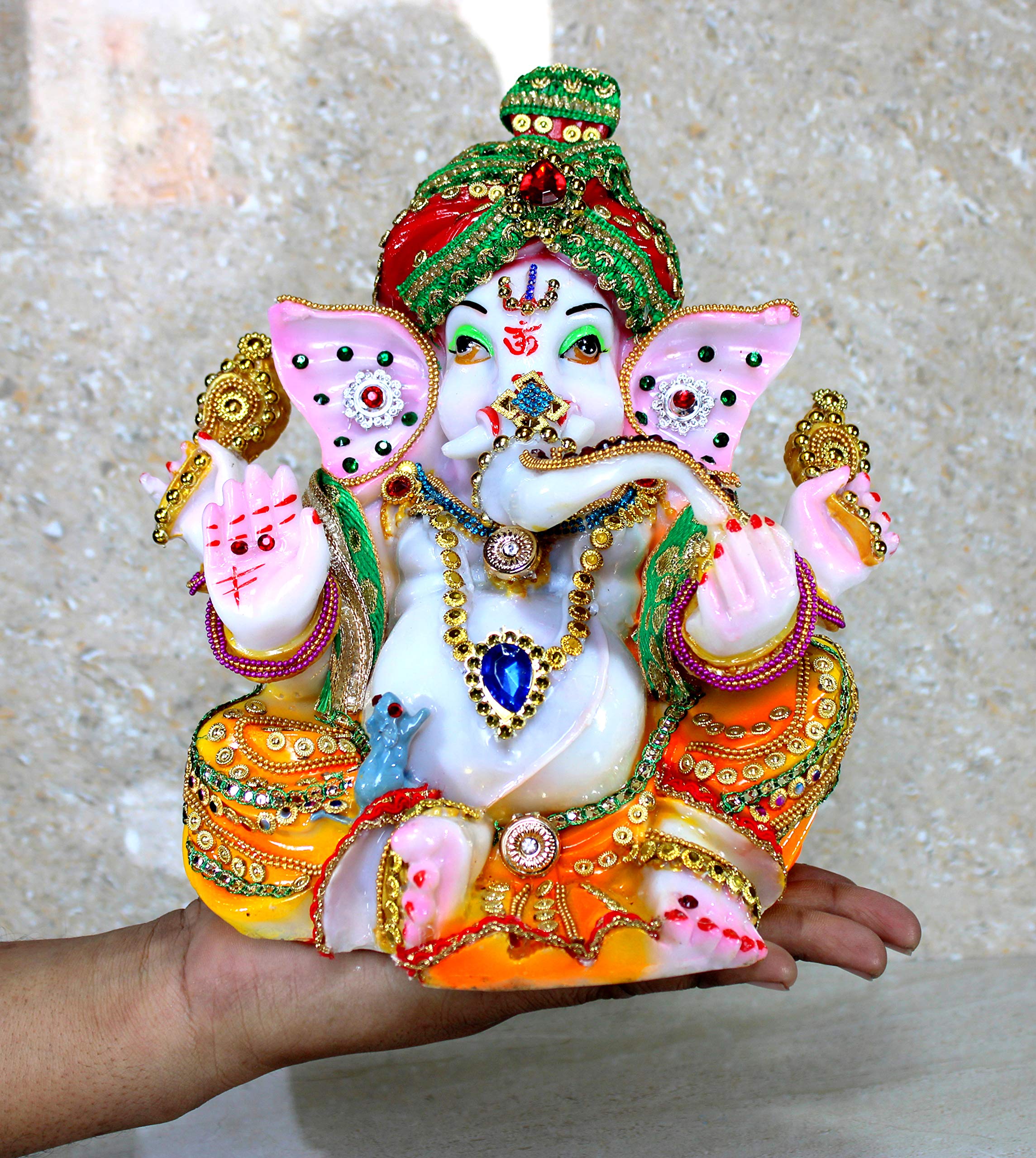 ESPLANADE Pagdi Ganesha Ganpati Murti Idol statuetka rzeźba (23 cm)