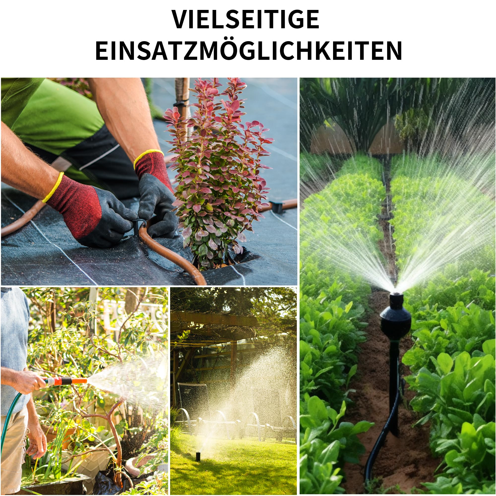 FOTING Gartenpumpe LED: 1100 W, 5.500 l/h, 50 m Förderhöhe, 4,8 bar – mit LED-Display, automatischem Druckschalter – Grob-Vorfilter, Überhitzungsschutz, max. 8 m Saughöhe – für Haus & Garten