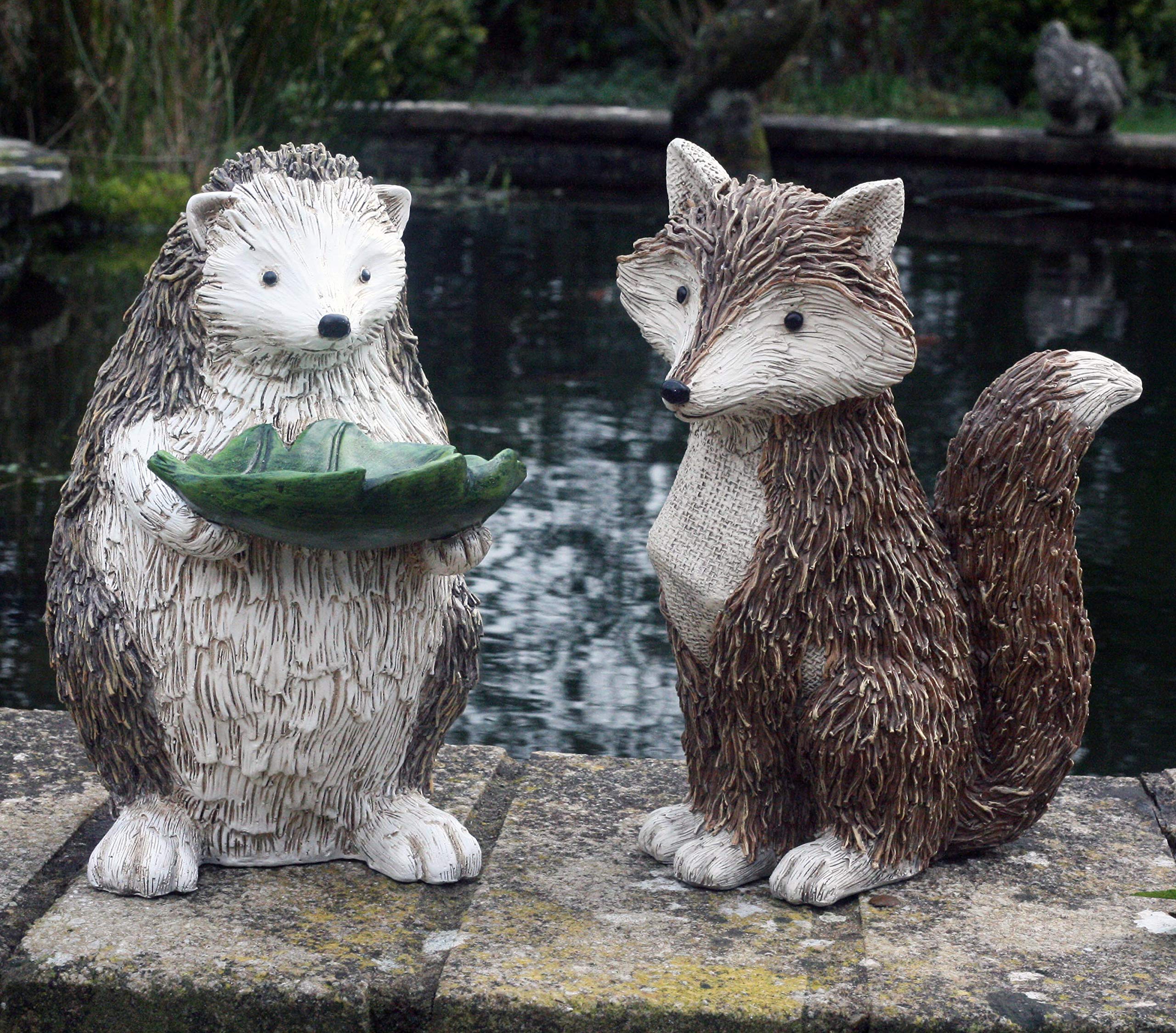 Décoration de jardin en résine Freddy le renard debout 25 cm