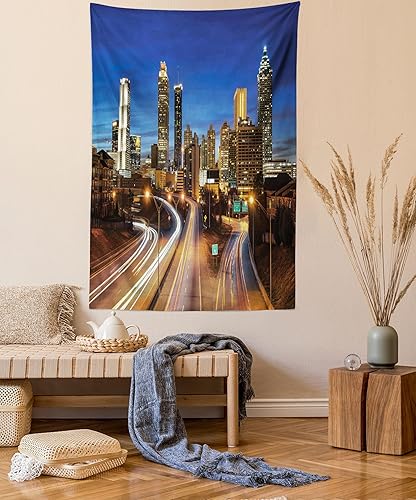 Miniatura 10 de Lunarable Tapiz de acondicionamiento físico, colorido y energético bailarín, imagen divertida, imagen moderna, impresión de composición moderna,