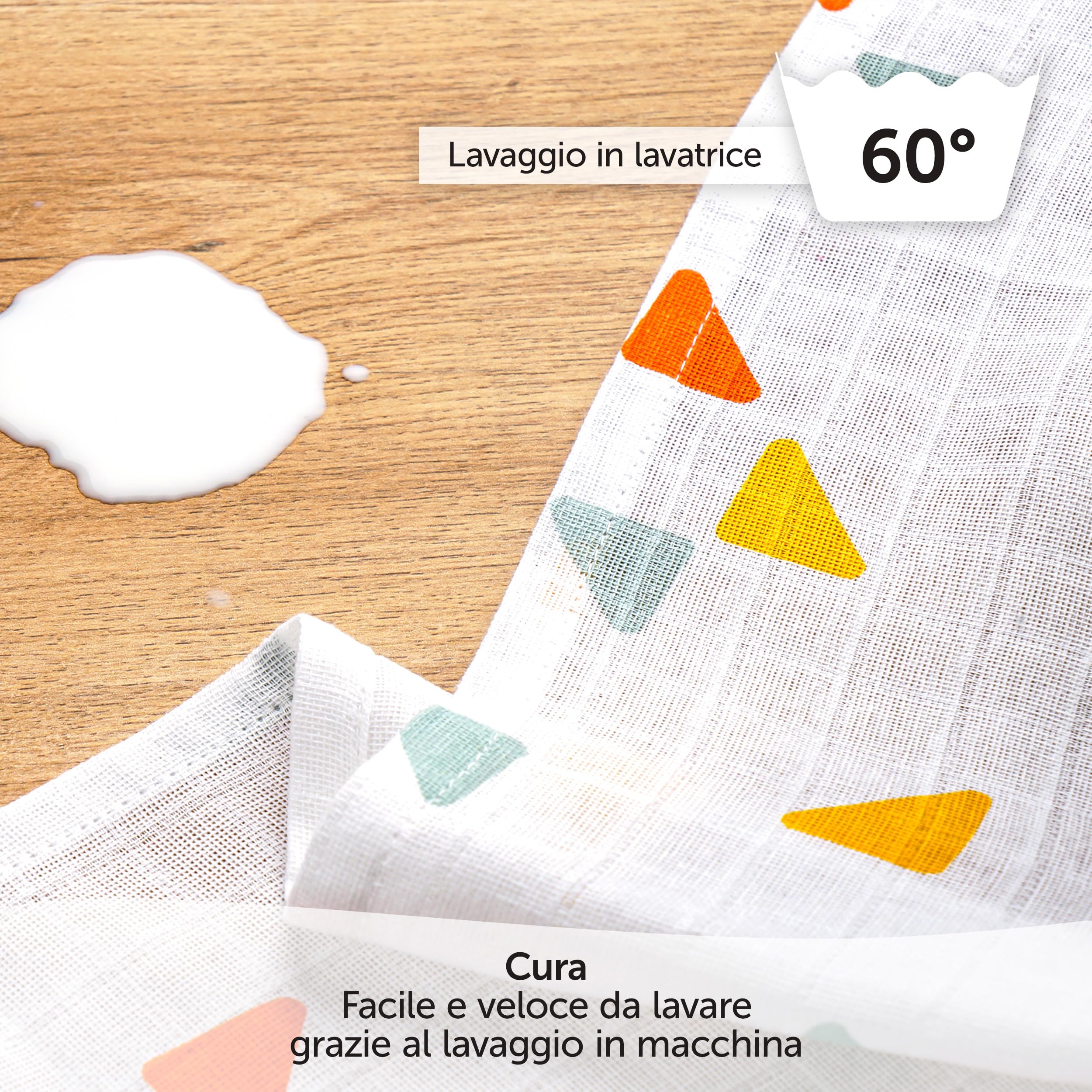 5 Teli Mussola Neonato LaLoona 70x70 Cm - Cotone 100%, Morbidi, Testati OekoTex, Multicolore - Foto 2