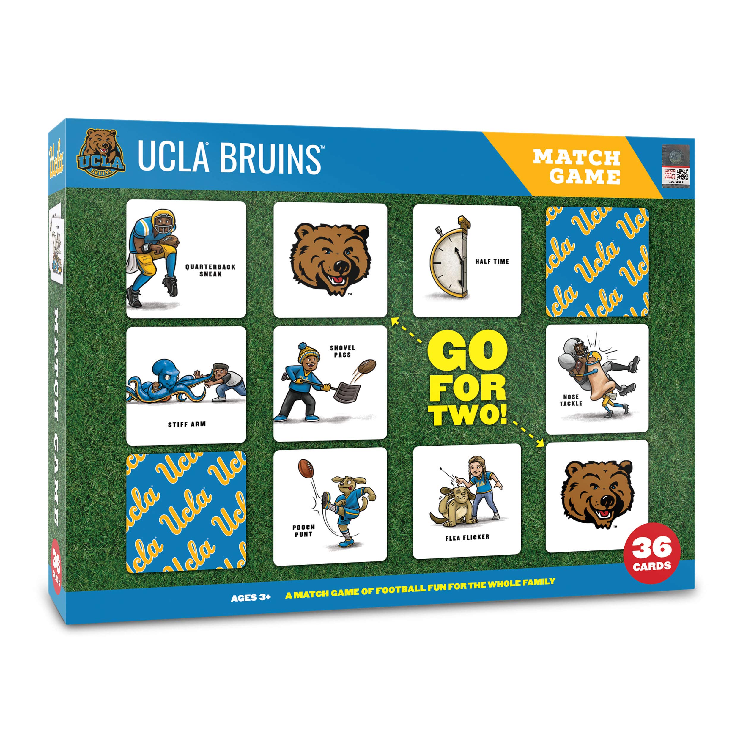YouTheFan NCAA Officially-Licensed Memory Match Game - Humorous, Team-Specific, Original Hand-Drawn Artwork, Fun for the Whole Family, for Fans Young and Old
