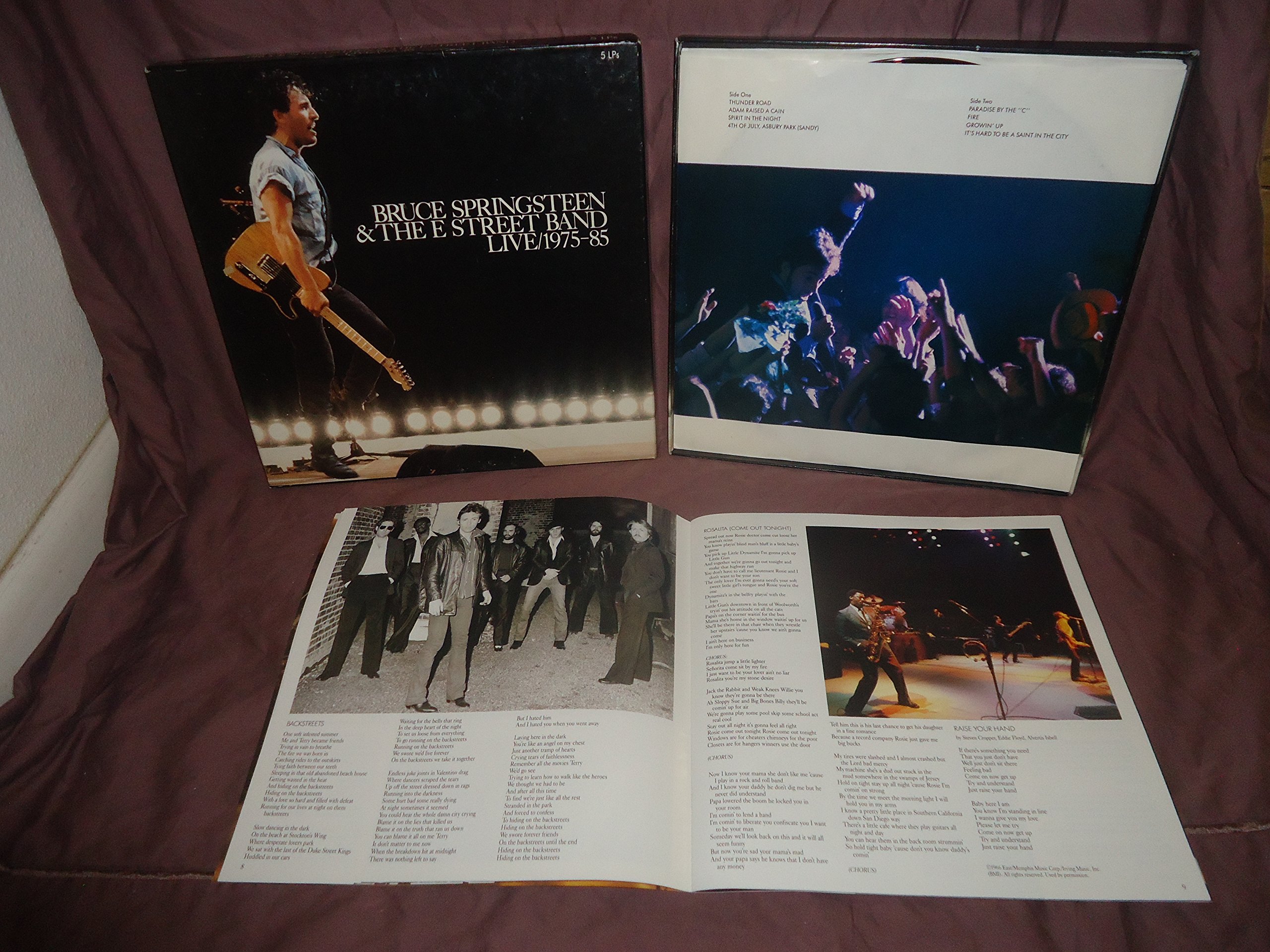 BRUCE SPRINGSTEEN & LA BANDA E STREET Live 1975-1985 Columbia VG+