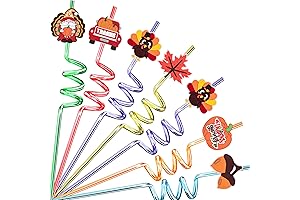 Thanksgiving Party Favors Straws