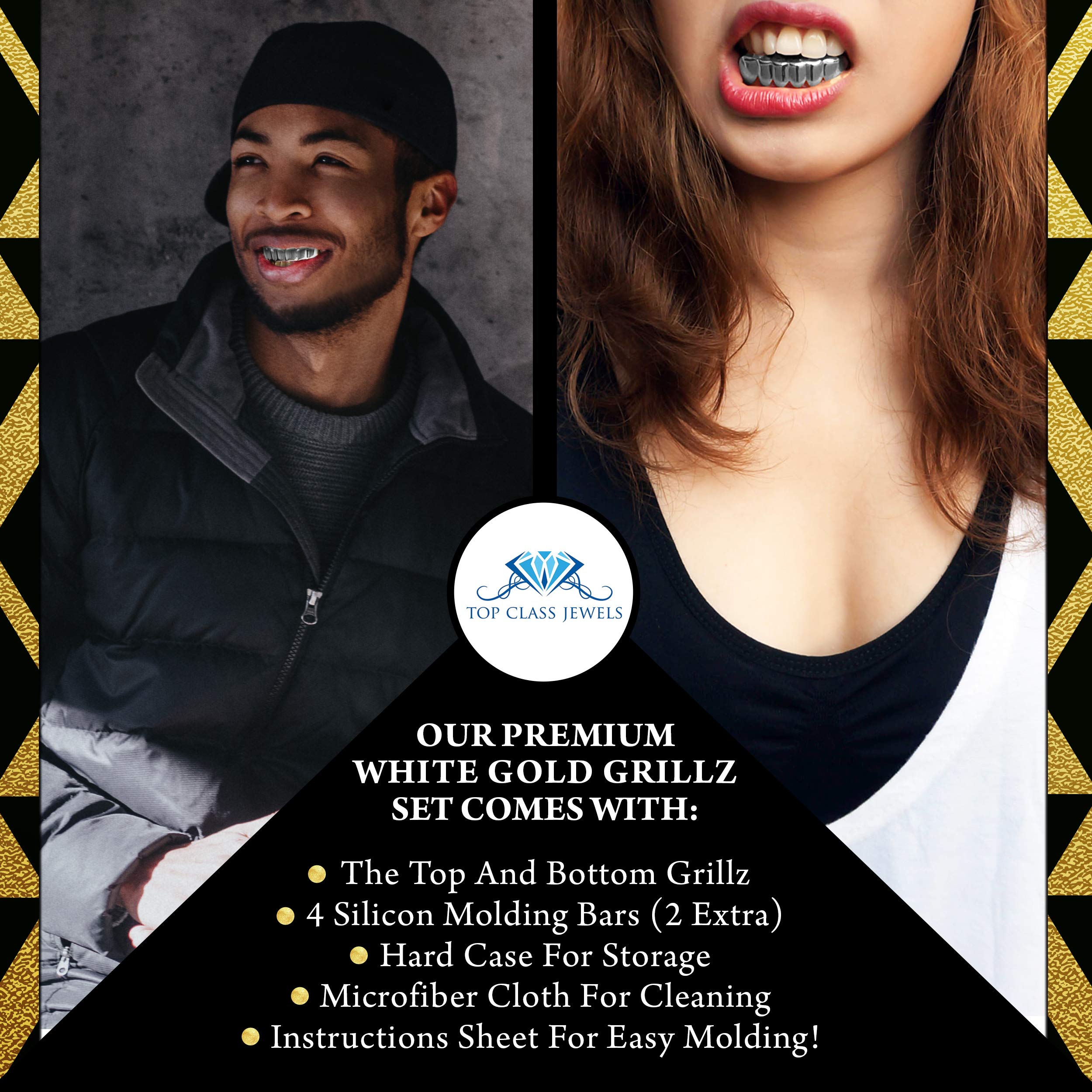 Buy Grillz Gold Teeth Grills for Your Teeth Jewelry Fake Braces