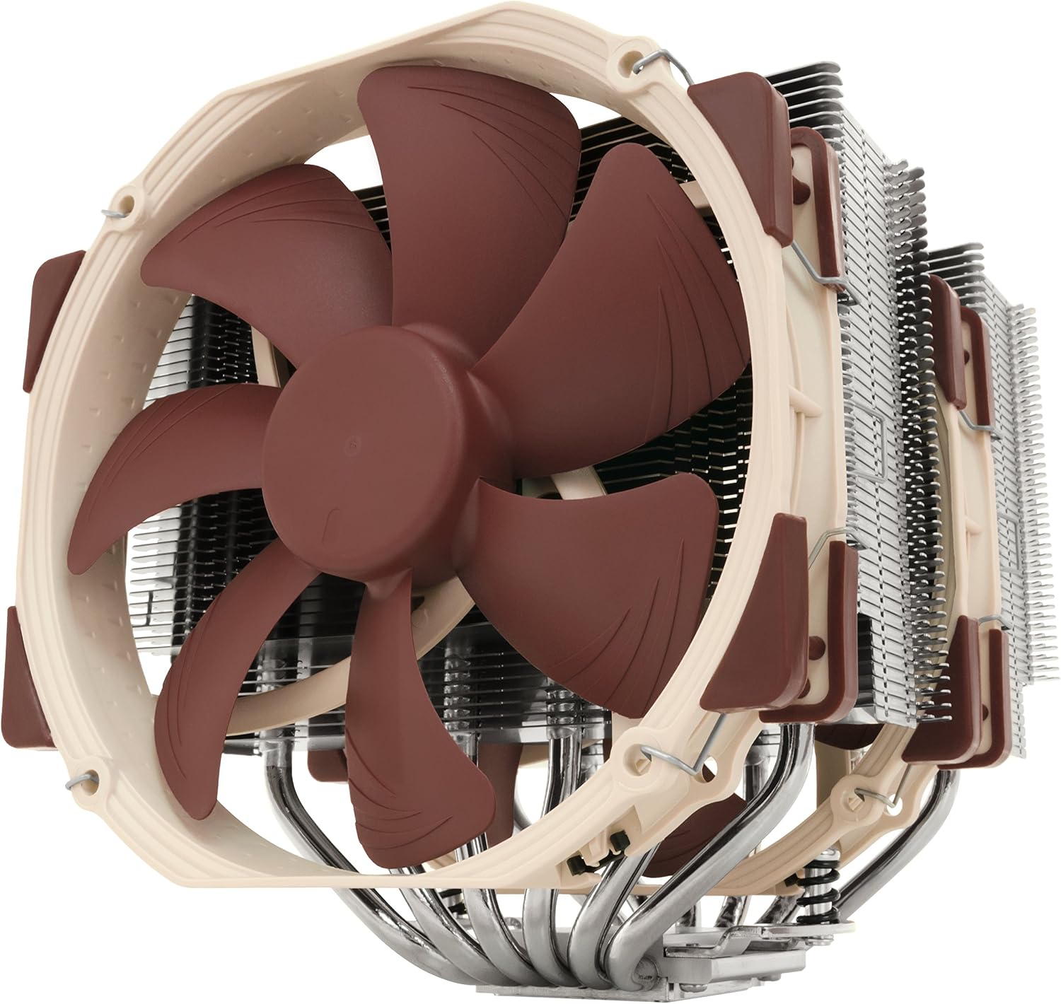 NH-D15, Quiet High-Performance Dual Tower CPU Cooler | 168mm Height, Enthusiast-Grade Low-Noise Cooling, 6 Heatpipes, For Intel & AMD, Dual 140mm Fans, Rich Accessory Kit