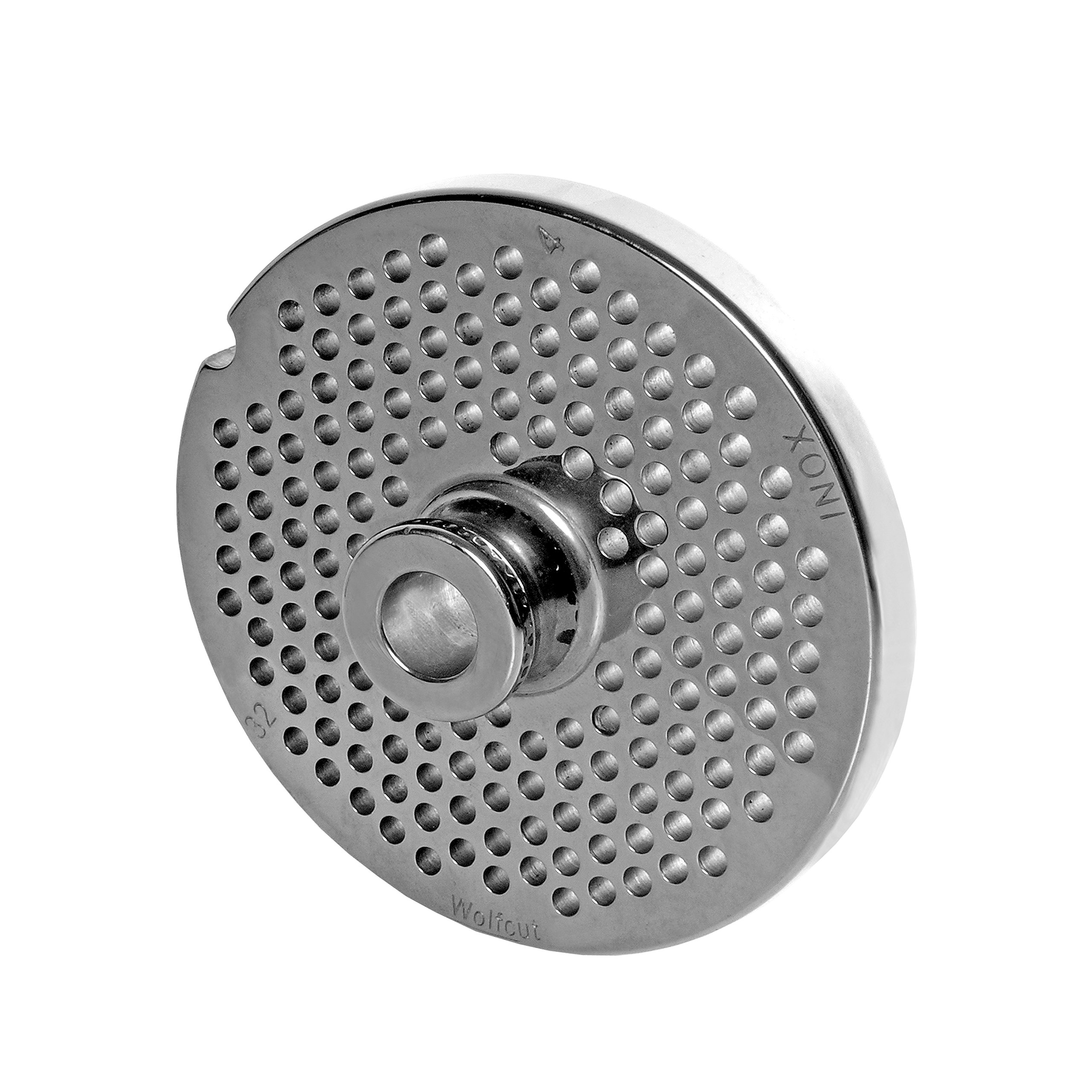 Inox – Disco perforado con buje (Tallas 32 – 4,0 mm orificio – para picar carne tamaño 32