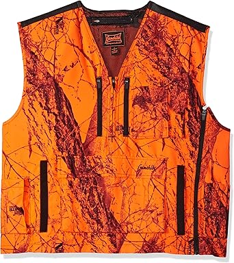 camouflage blaze orange vest