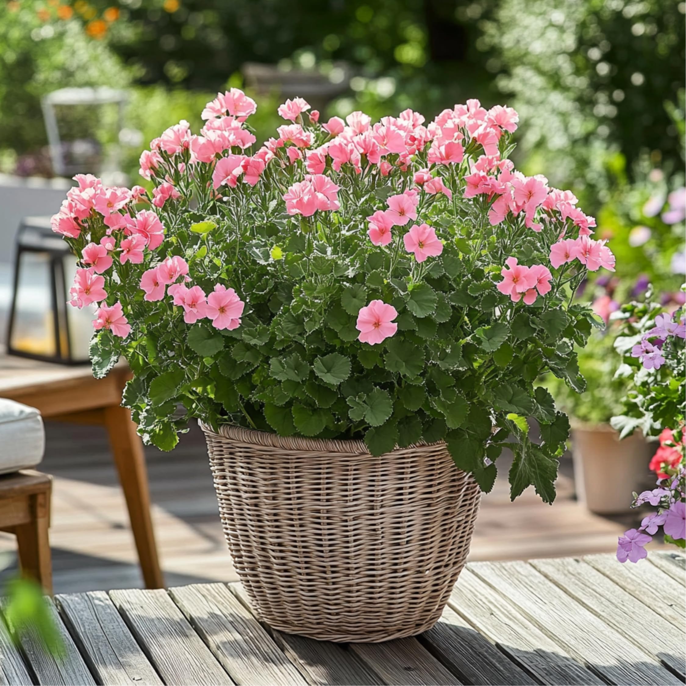 Plant in a Box - Pelargonium - Set da 6 pezzi - 3 diversi tipi - Anti-zanzara - Vaso da fiori 10,5 cm - Altezza 15-25 cm