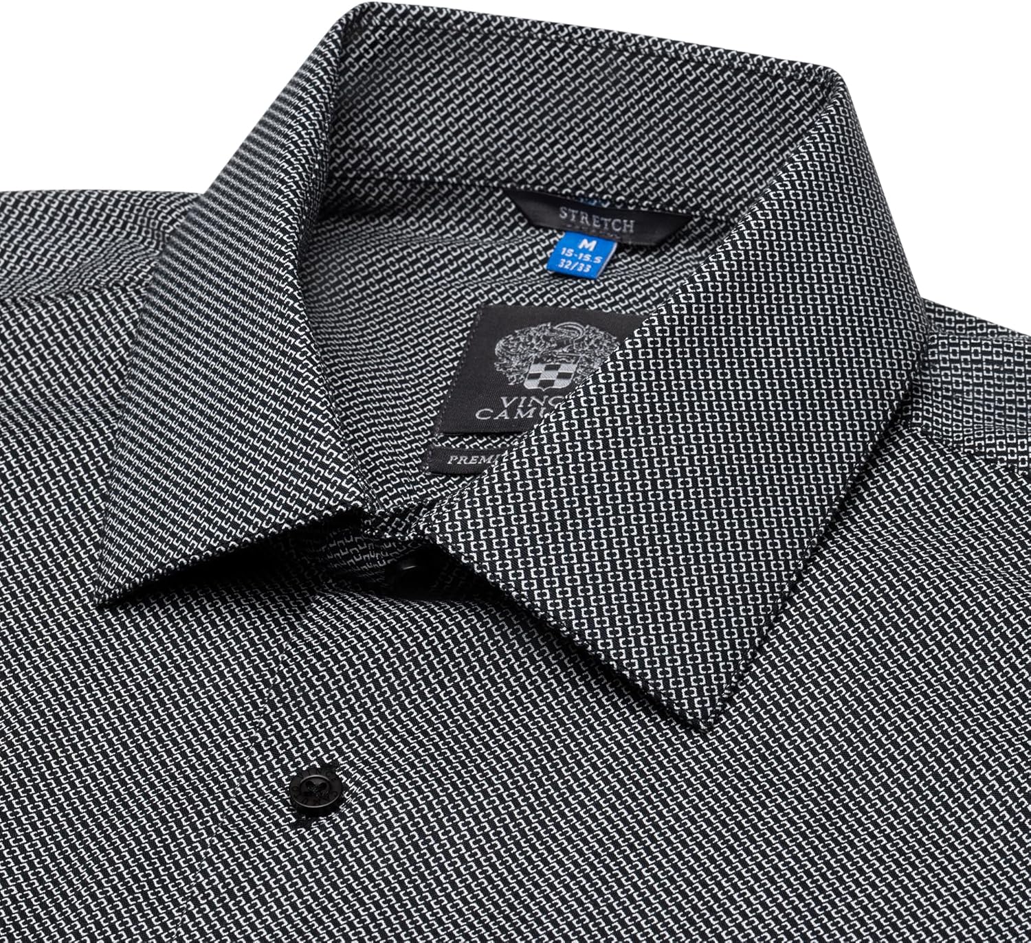 Vince Camuto Slim Fit Cotton Stretch Long Sleeve Dress Shirt for Men Spread Collar Shirts Mens Formal Premium Fabric - Image 4