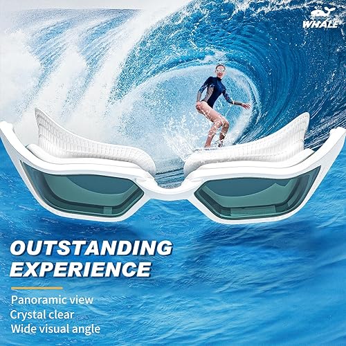 Miniatura 5 de Whale Gafas de natación A1 GE Nano de larga duración, antivaho UV, unisex, cómodas, visión clara