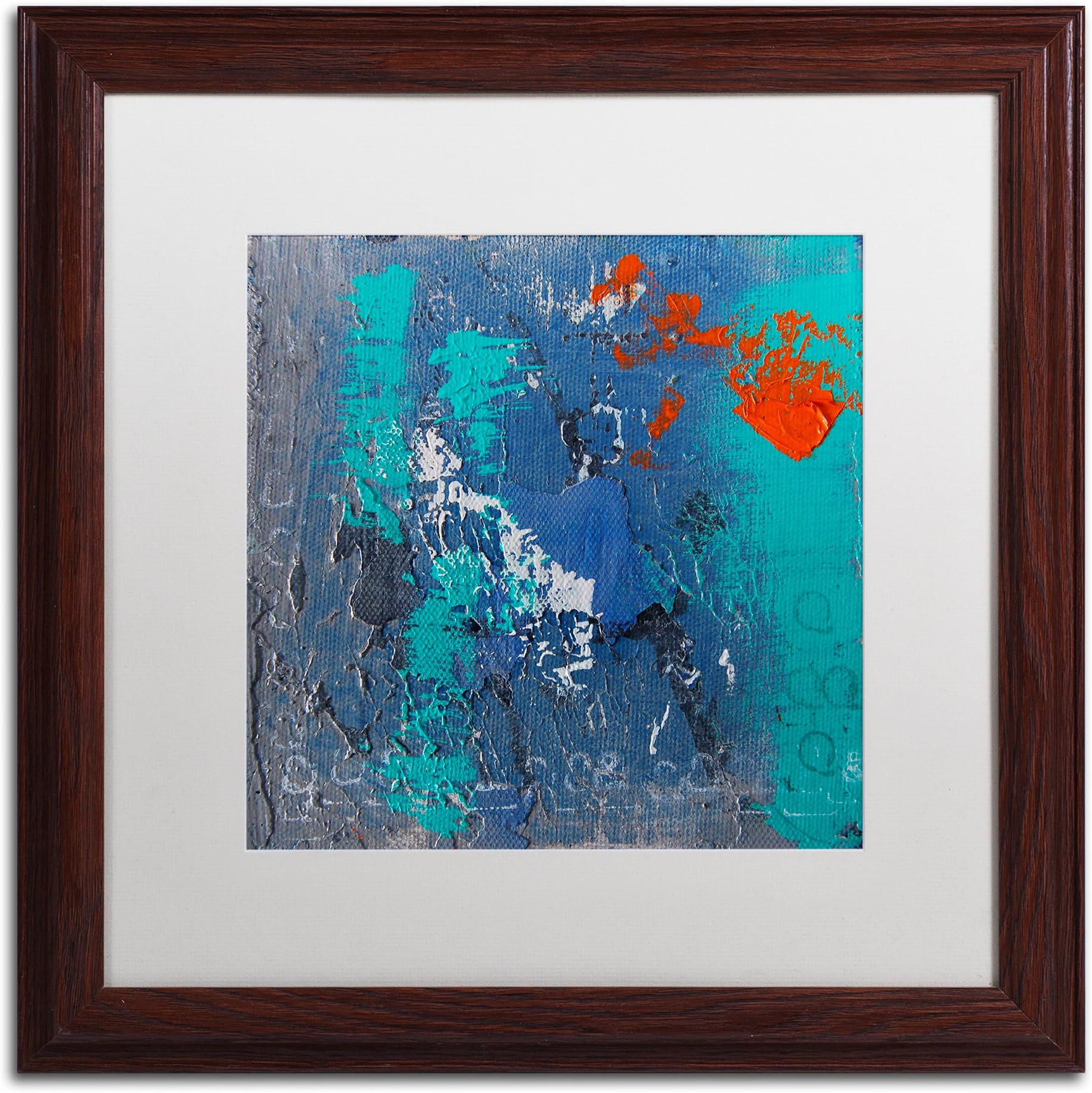 Mistake by Nicole Dietz, White Matte, Wood Frame 16x16-Inch