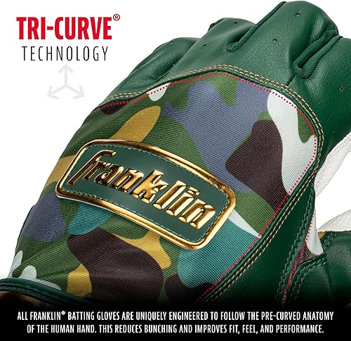 Vista 38 de Franklin Sports MLB - Guantes de bateo juveniles – Digitek Camo Baseball + Softbol – Cuero de primera calidad – Muchos tamaños + colores – Juventud