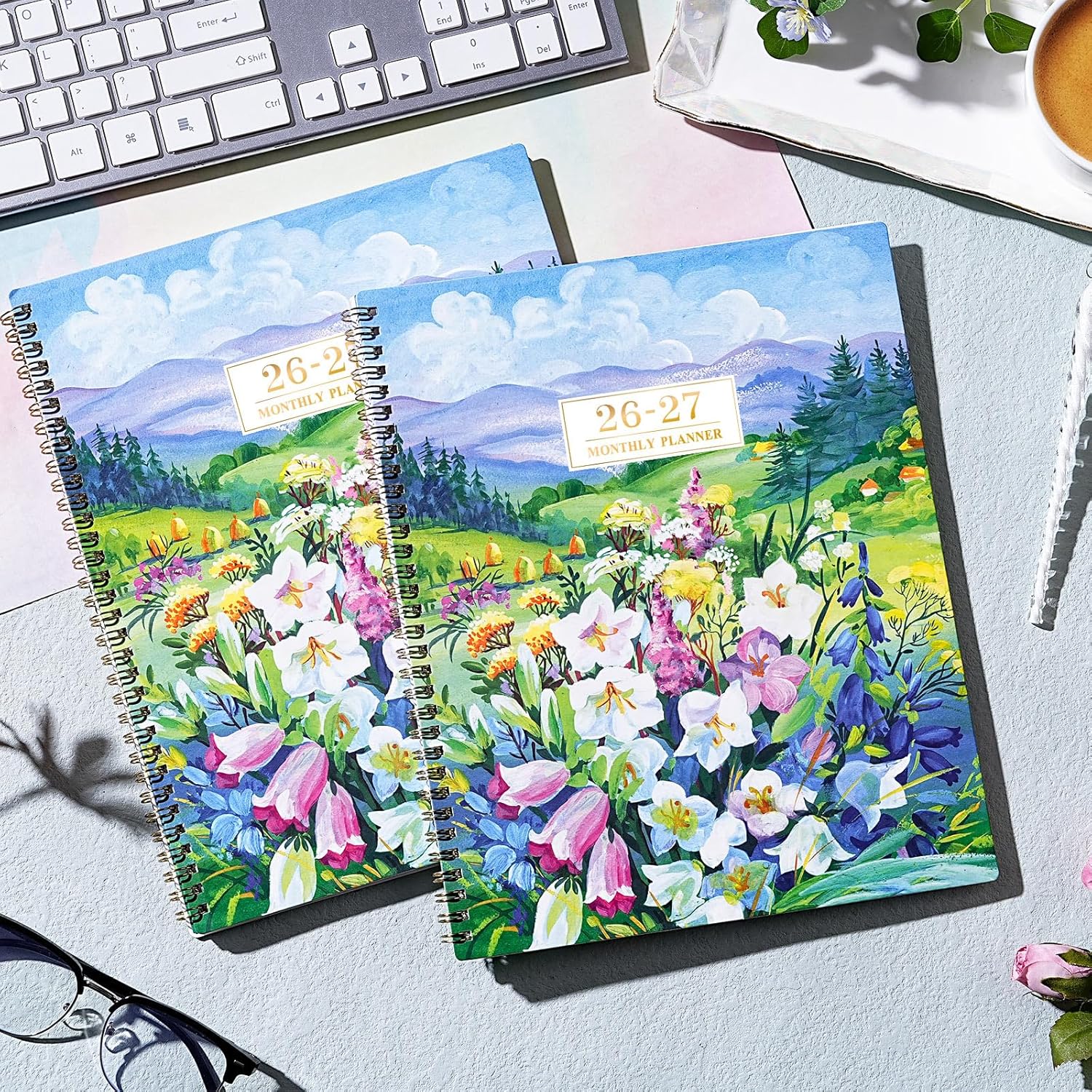 Monthly Planner 2026-2027 - 2 Year Planner 2026-2027, JAN. 2026 - DEC. 2027, 9'' x 11'' with Coated Tabs, Inner Pocket - Image 7