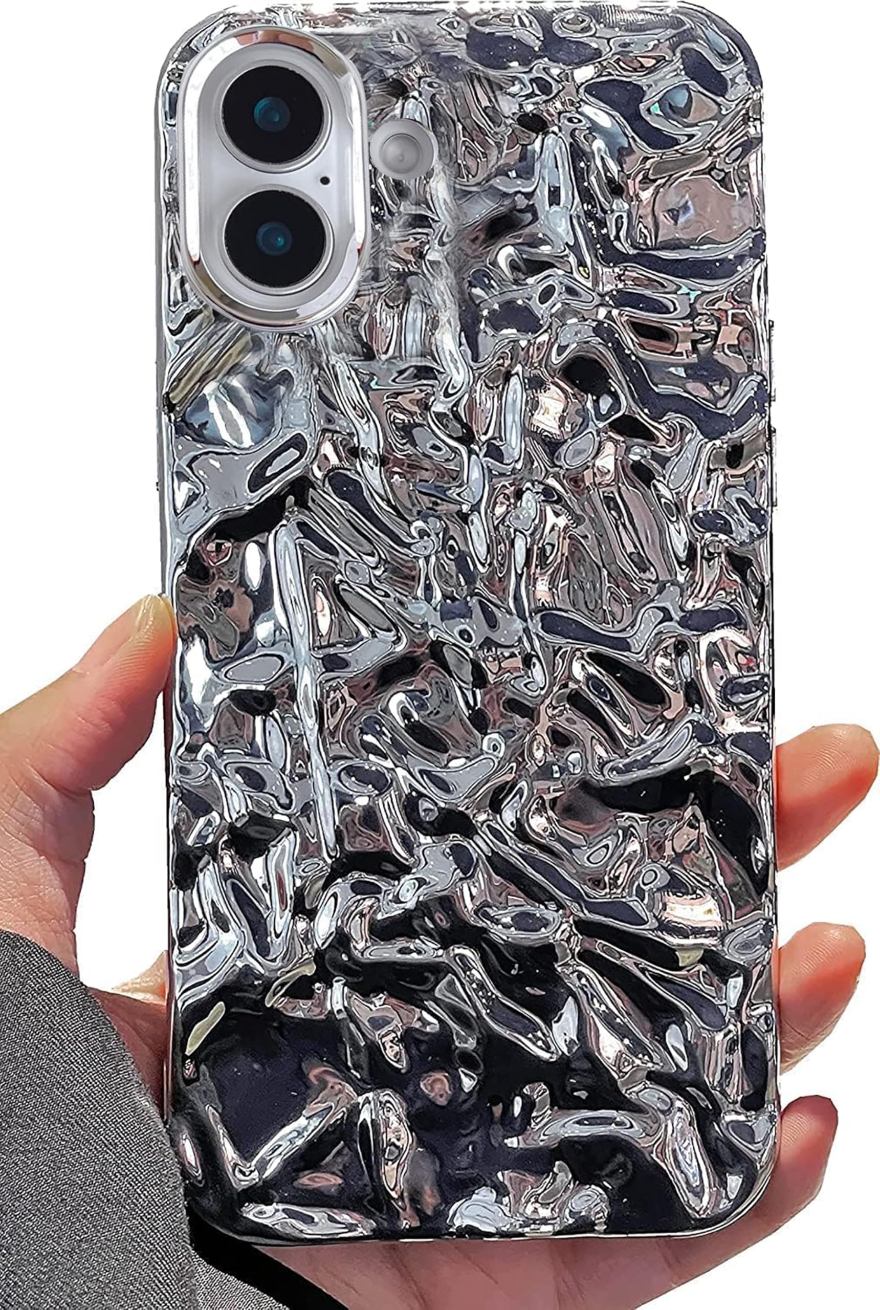 Amazon.com: DIMEIYA Compatible with iPhone 16 Case, Tin Foil