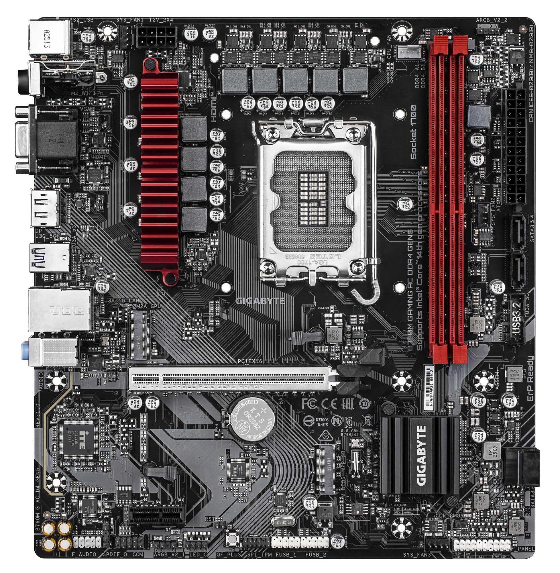 Amazon | GIGABYTE B760M GAMING AC DDR4 GEN5 Micro-ATXマザーボード