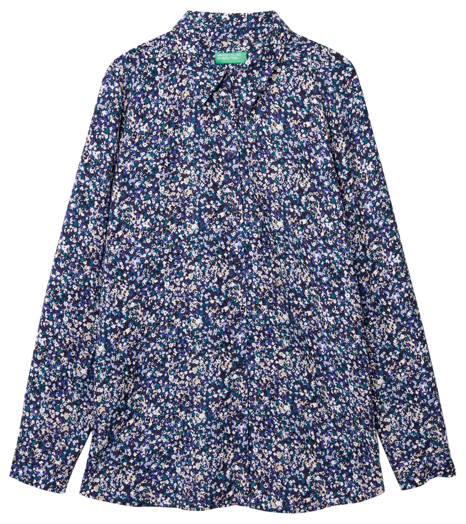 United Colors of Benetton Women's Shirt, Blue, XS