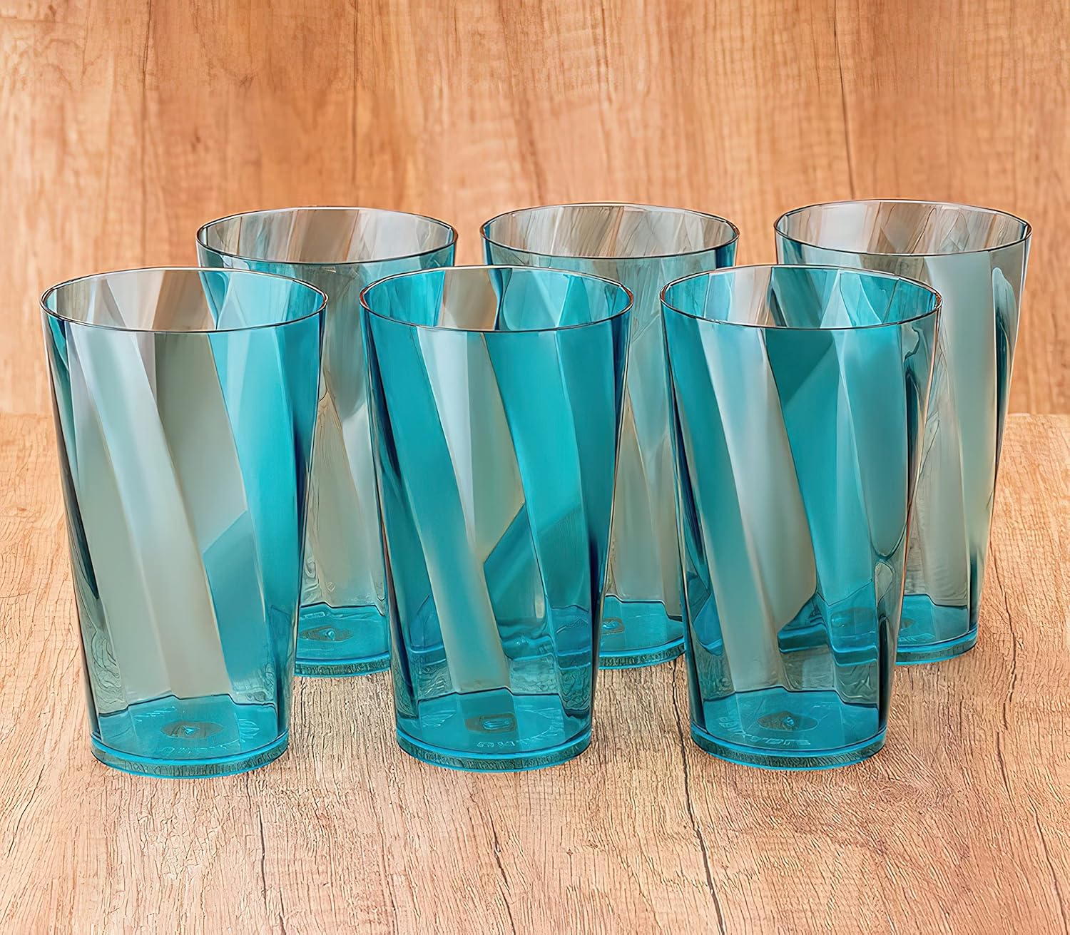 Buy MATIC HOUSEWARE Twister Glass Set for Water, Plastic Glass Set