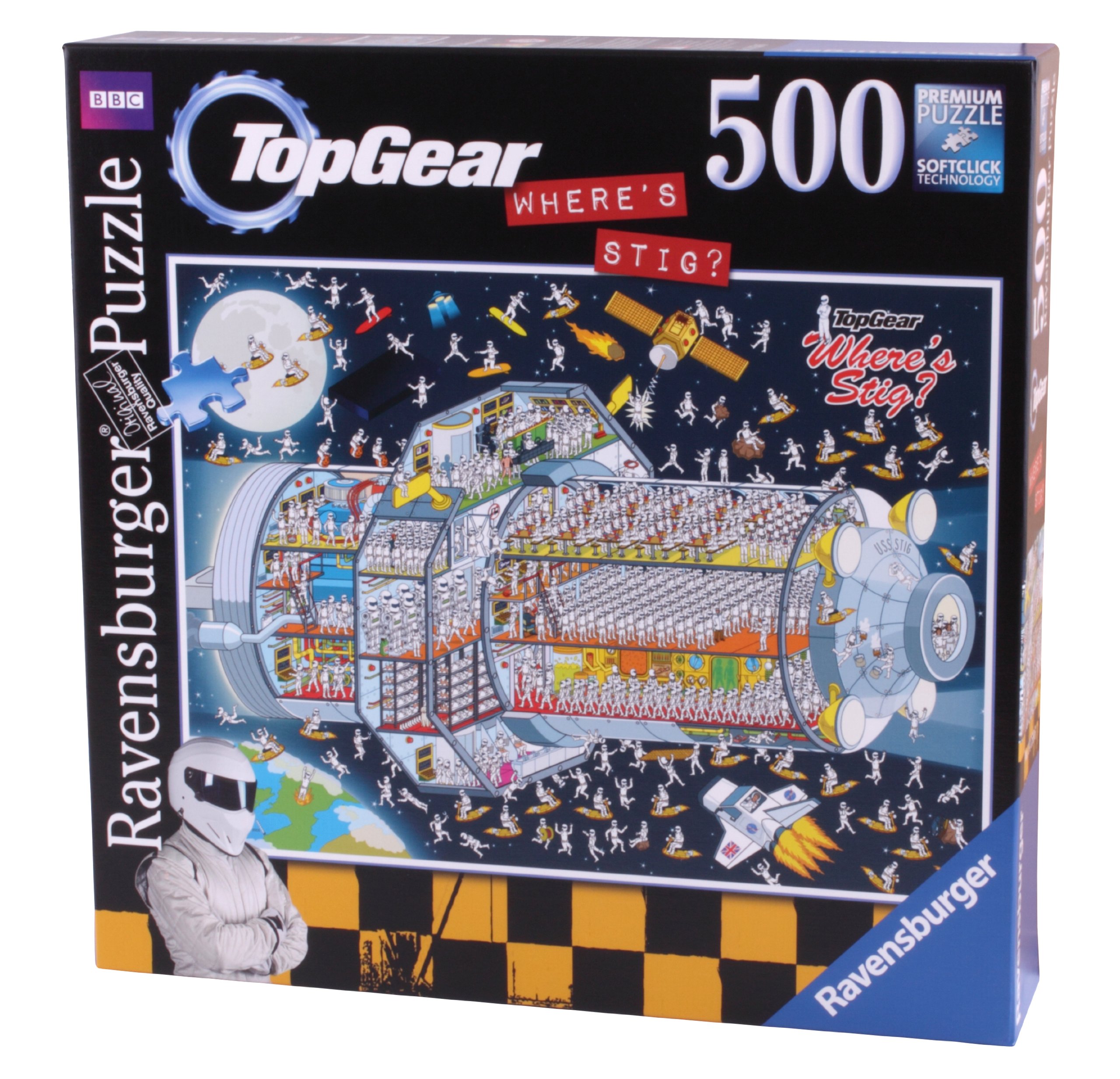 Ravensburger - Top Gear Dov'è Stig nello Spazio, Puzzle da 500 Pezzi