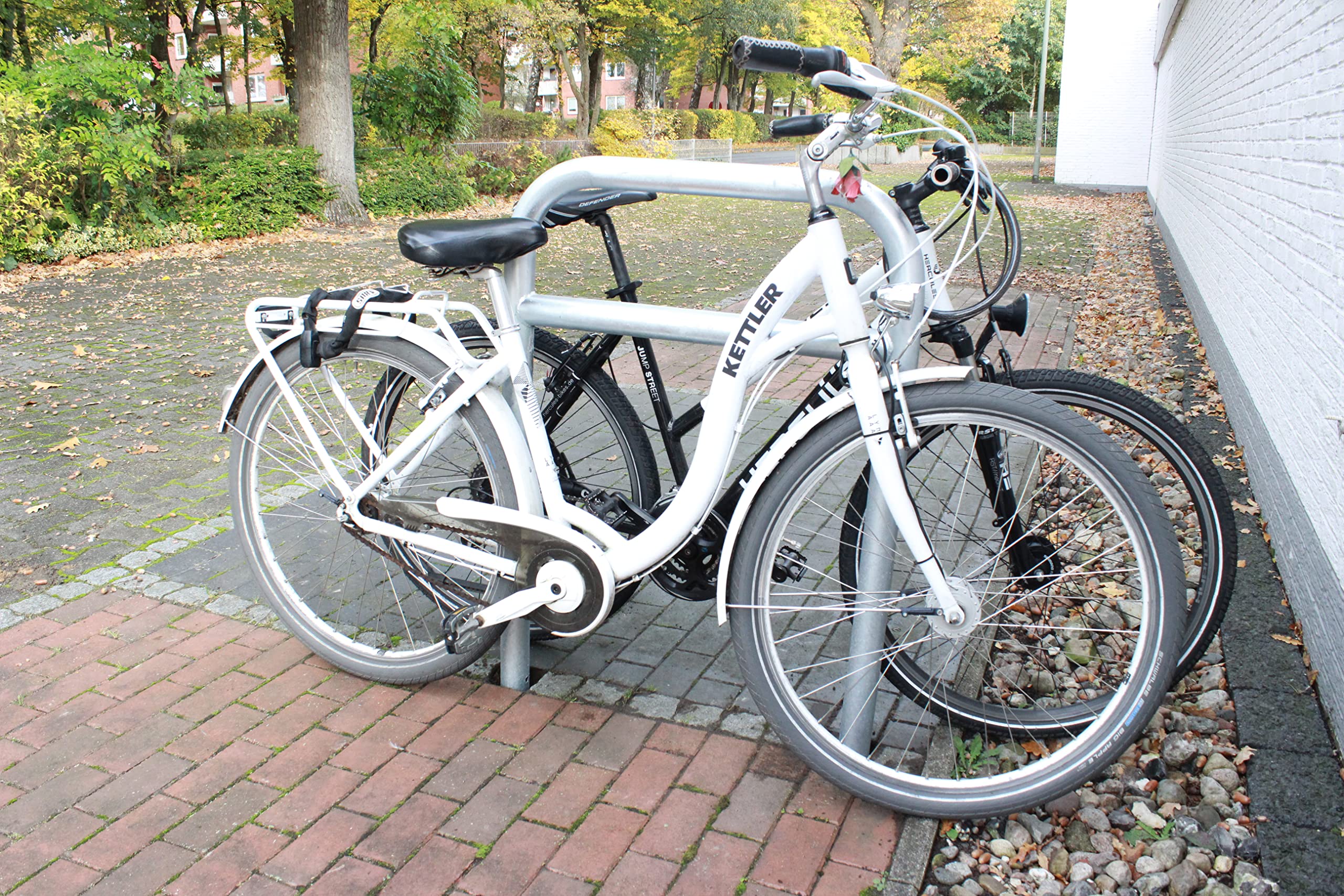 5x Fahrradanlehnbügel zum Einbetonieren Fahrradständer Anlehnbügel Anlehnständer Poller Ständer feuerverzinkt Fahrradständer Fahrrad Ständer Rad Baumschutzbügel Baumarkt