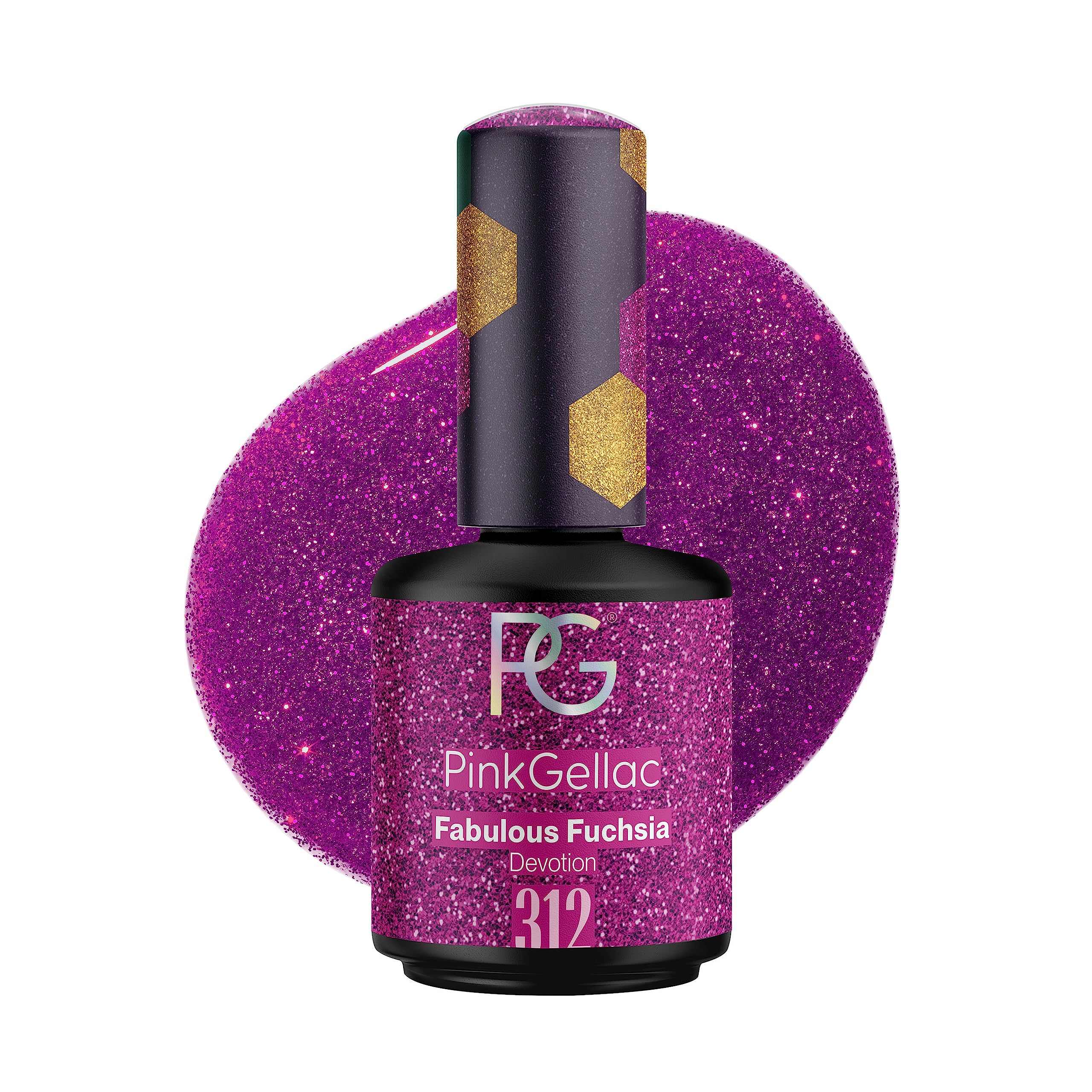 Pink Gellac 312 Fabulous Fuchsia UV/LED Gel Polish