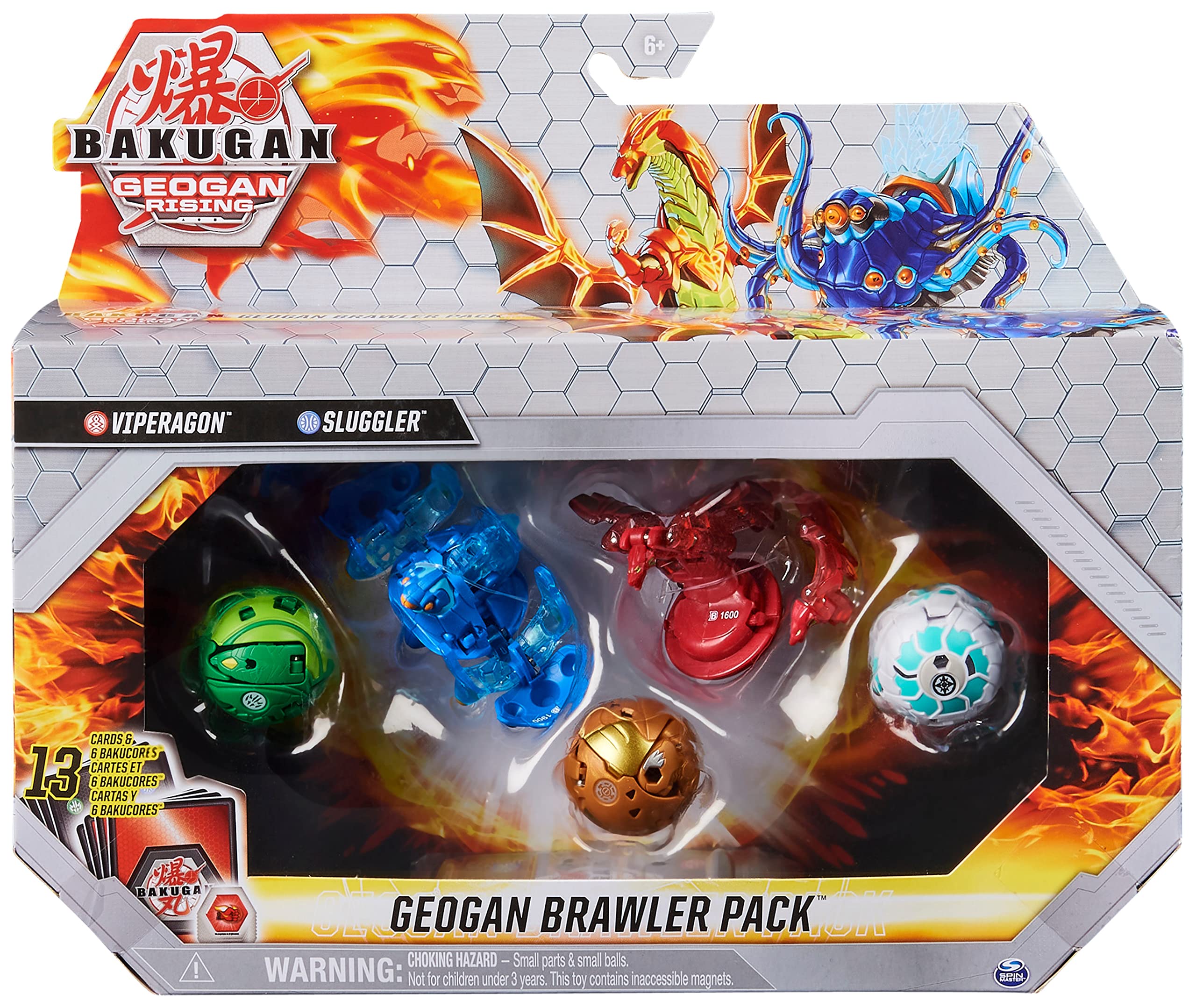 Bakugan BTB Geogan Brawler Pack S3 PACK 13 GML - Figura Che Si Trasforma Con Carte