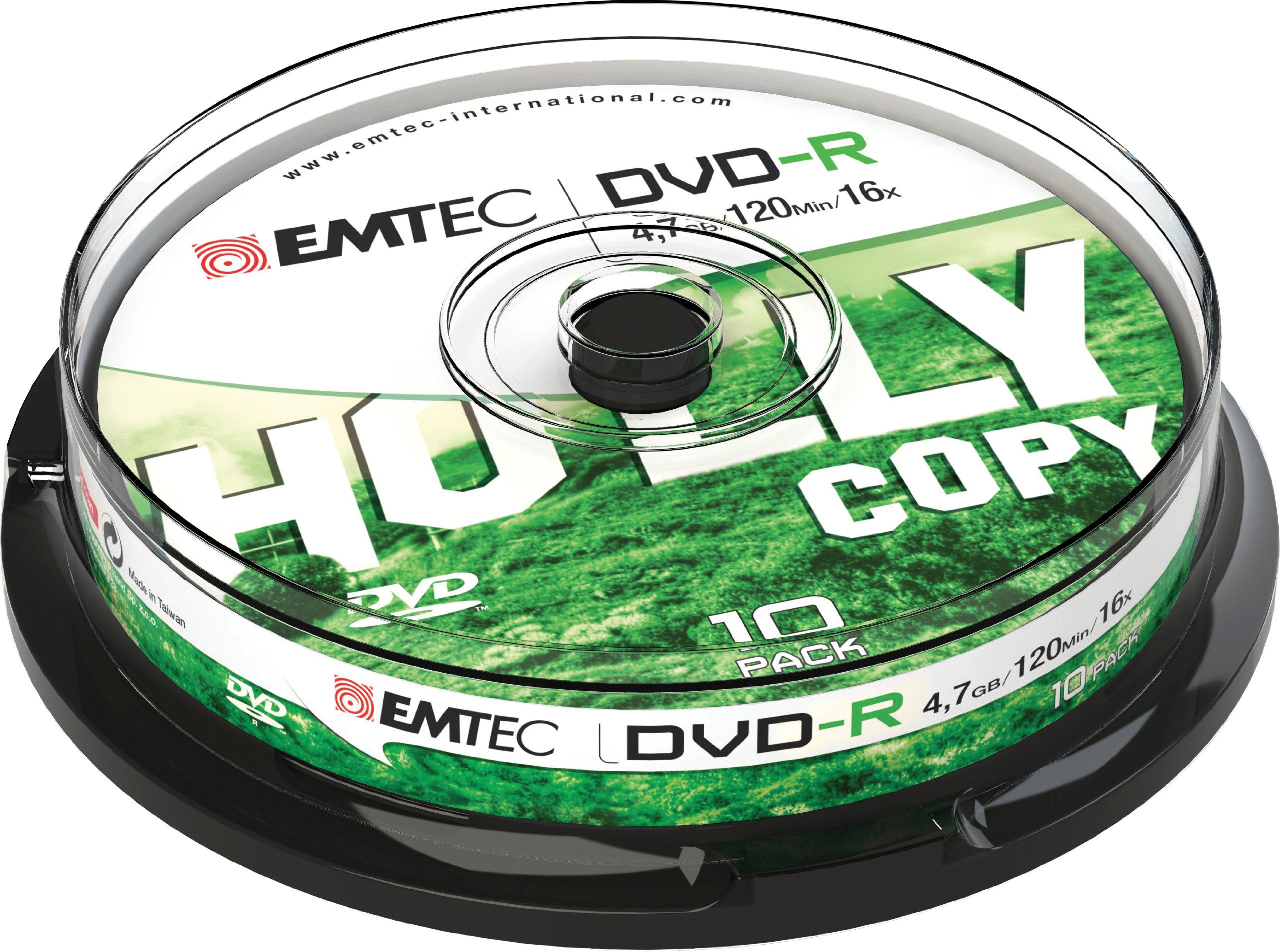 EMTEC 16x 4.7GB CB DVD-R (Pack of 10)