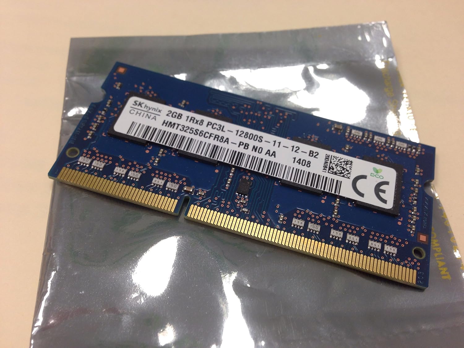 Hynix PC3-12800S-11-11-B2, HMT325S6CFR8C-PB NO AA Memory RAM 2GB T28784
