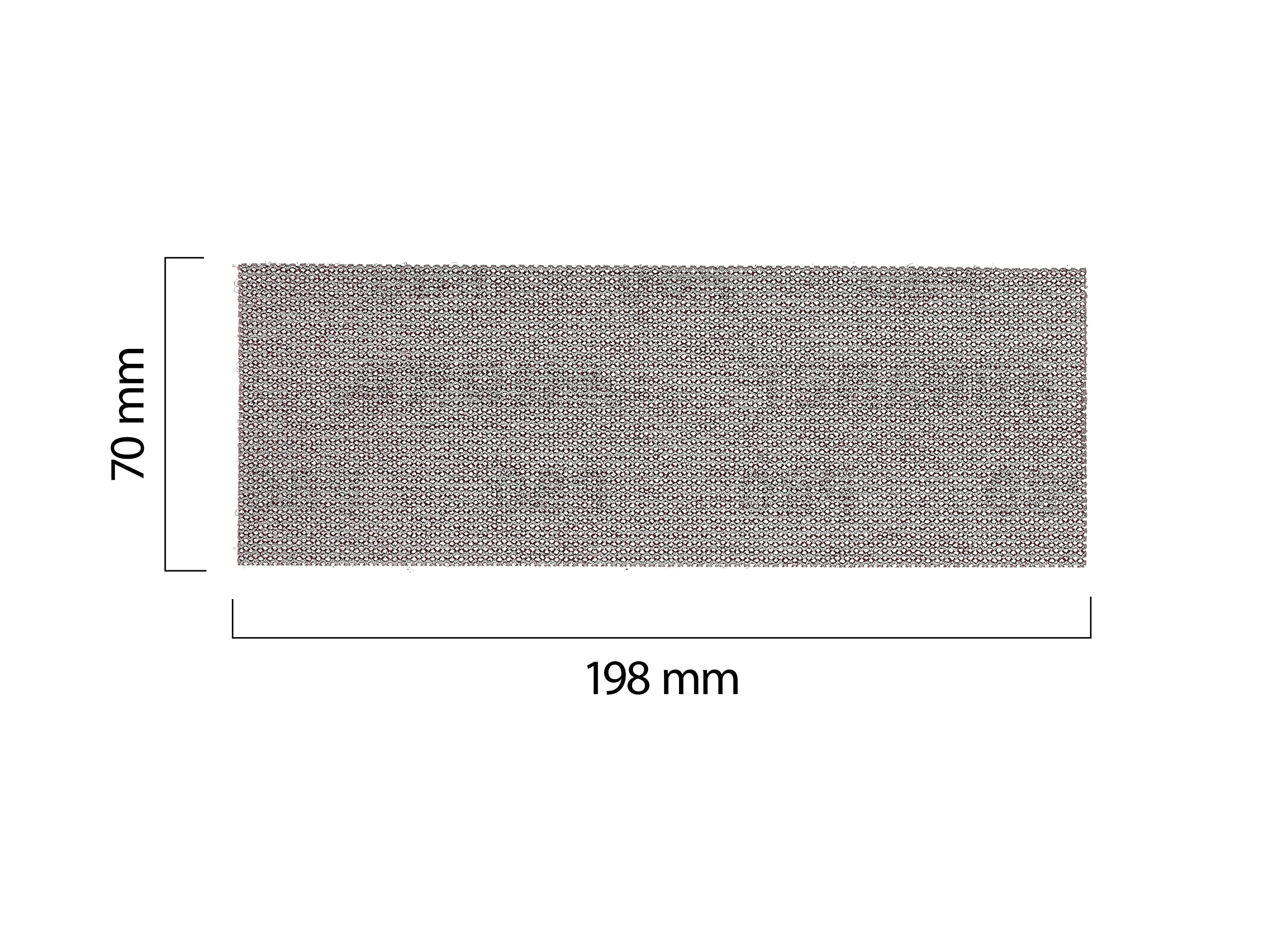 Mirka Abranet red tiras de lijado 70x198 mm cierre adhesivo/grano P80 / 50 uds/para lijar madera, masilla, barniz, plástico / 5415005080