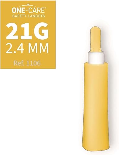 Miniatura 20 de ONE-CARE Lancetas de seguridad, 30G x 0.059 in, activación de botón, suave, precargada, solo 3 pasos, prueba de diabetes, estéril, dispositivo