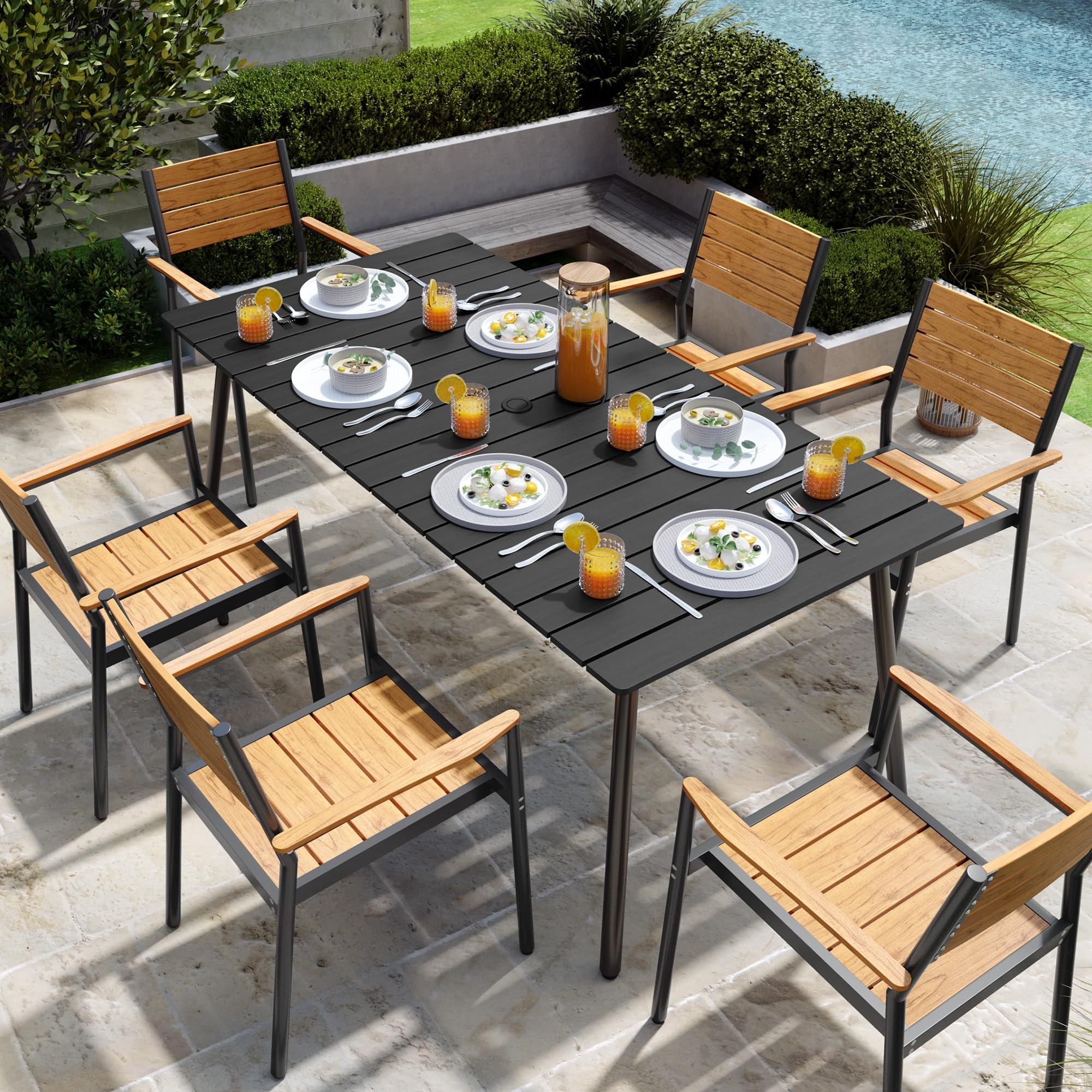 Rectangular Outdoor Dining Table: Stylish Designs for Perfect Gatherings 2 Rectangular Outdoor Dining Table: Stylish Designs for Perfect Gatherings