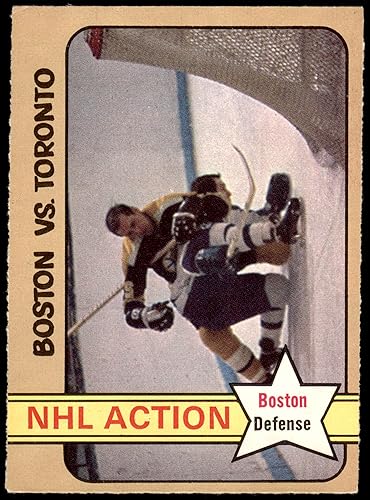 1972 O-Pee-Chee # 135 In Action Dallas Smith Bruins (Hockey Card) VGEX Bruins