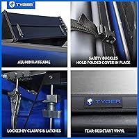 Vista 4 de Tyger Auto T3 Cubierta suave de triple pliegue para caja de camioneta compatible con Dodge Ram 1500 2002-2018, 2500/3500 2003-2025 y Classic