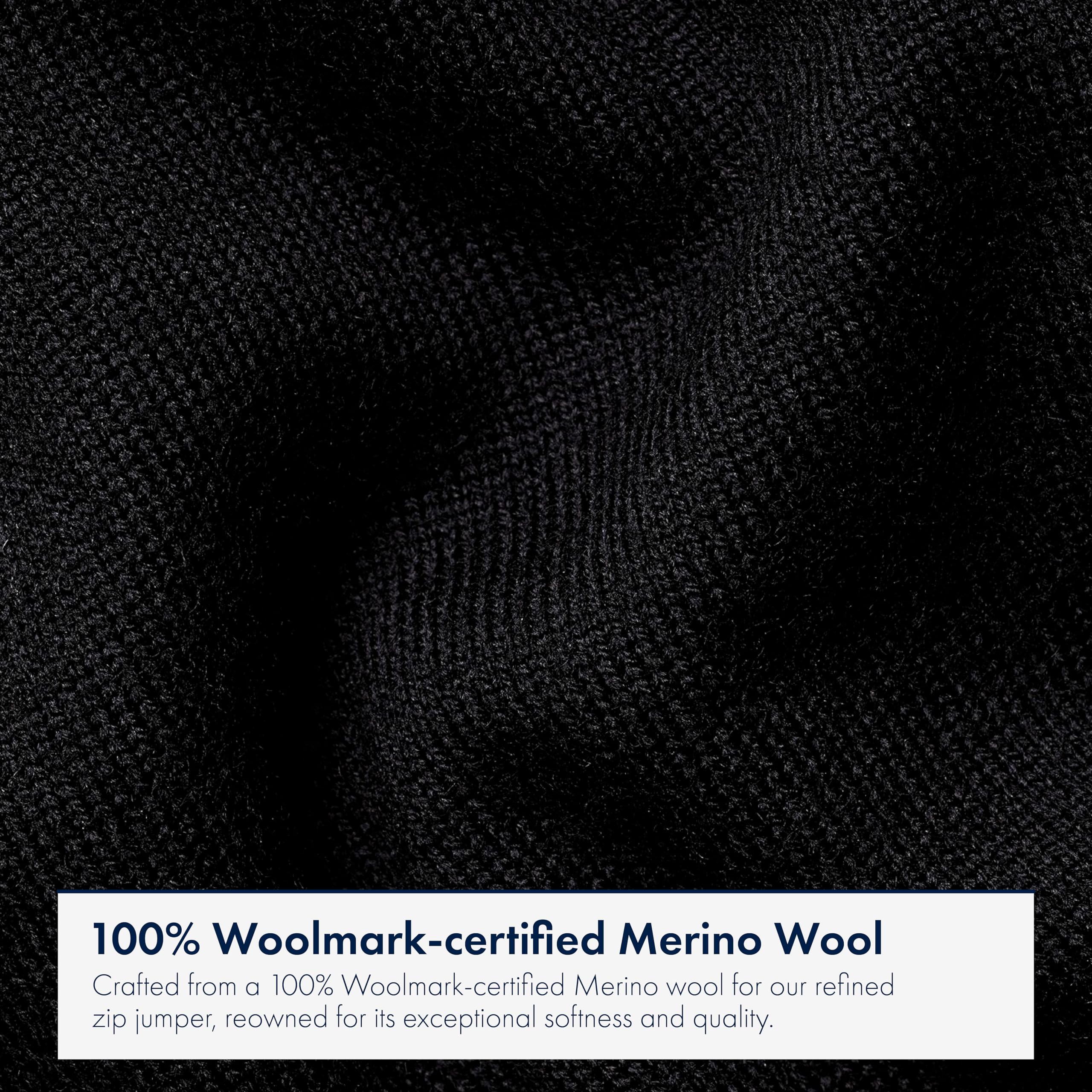 Charles Tyrwhitt Jumpers for Men - Merino Wool 1/4 Zip Jumper - Machine Washable & Temperature Regulating Knitwear for Smart & Casual Wear
