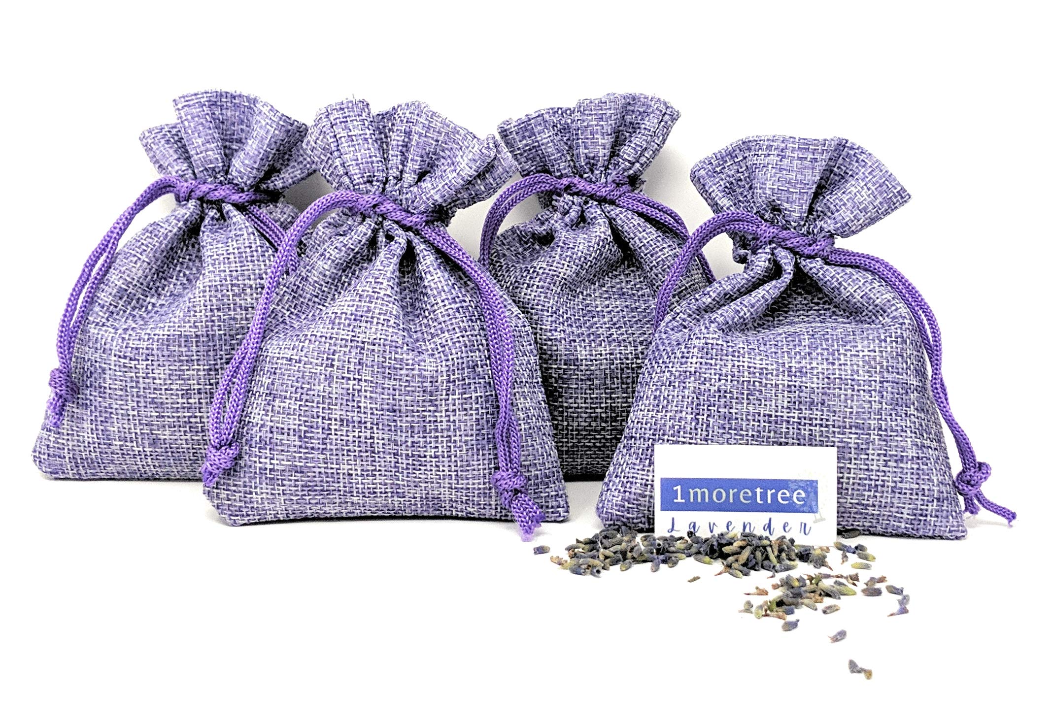 1 More Tree 4 Natural Lavender Bags Fresh Handmade Naturally Fragranced Sachets Linen Potpouri Home Fragrance Moth Repellent Sleep Aid