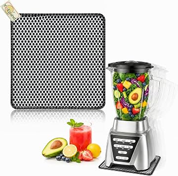 Upgraded Sliding Mat for Oster Pro 1200 Plus Blender, Unique Spotted Pattern Design, Anti-Slip Glide Mat with Hanging Strap, Protects Countertop, Sturdy Pad for Oster Pro 1200 Plus Accessories