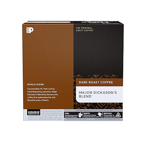 Vista 39 de Peet's Coffee, Cápsulas K-Cup Dark Roast para cafeteras Keurig, tostado francés, 88 unidades (4 cajas de 22 cápsulas K-Cup)