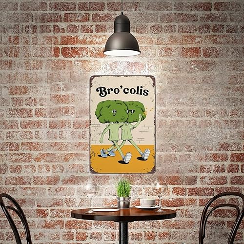 Miniatura 6 de Póster retro de brócoli, impresión artística, divertido arte de pared, regalo de amistad, impresión de cita retro, impresión groovy, póster de los