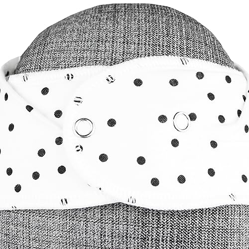 Miniatura 258 de Copper Pearl Paquete de 4 baberos de algodón suave para babeo y dentición, baberos absorbentes para bebés niñas y niños, ajustables para adaptarse a