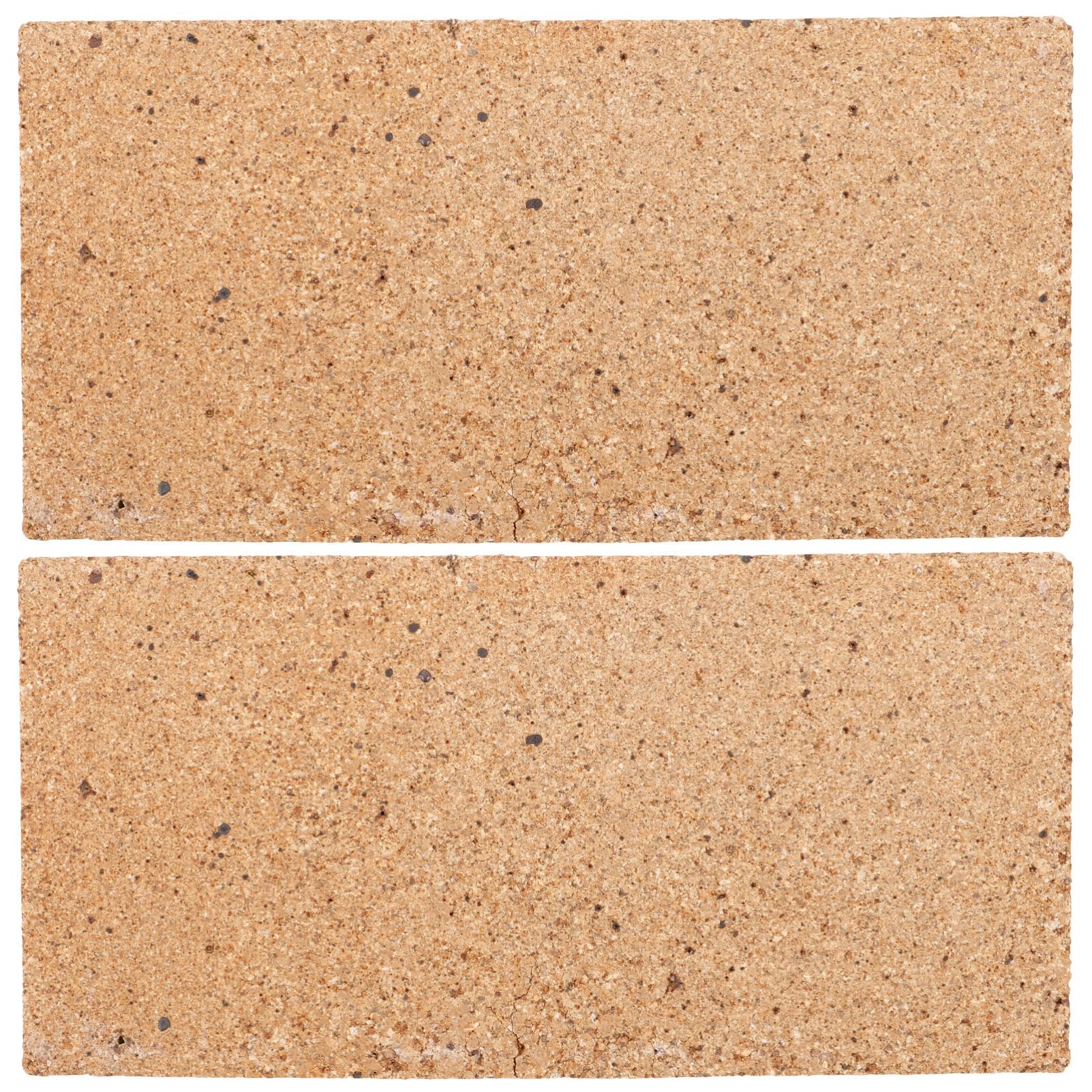Mattoni refrattari isolanti per forni e camini, resistenti al calore, per stufe a legna e argilla, dimensioni 11,4 cm, 2 pezzi