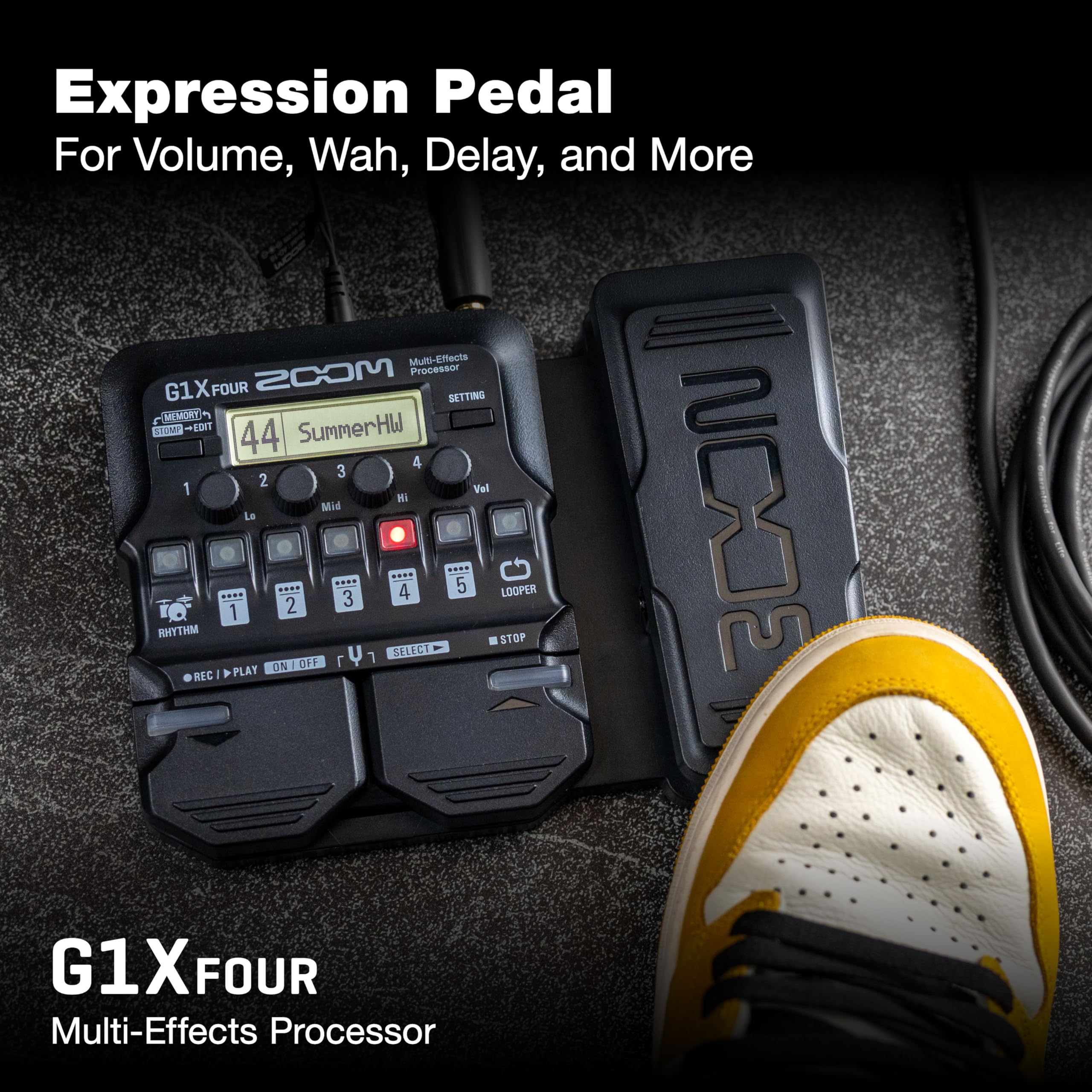 Amazon.com: Zoom G1X FOUR Guitar Multi-Effects Processor with