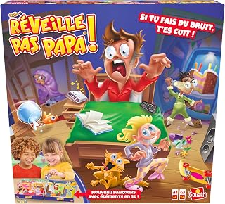 Goliath Réveille Pas Papa - Jeux de Société Drôle pour Enfants - A partir de 4 Ans - Développant Concentration, Réflexion et Motricité - A Jouer en Famille ou entre Amis - 2 à 6 joueurs