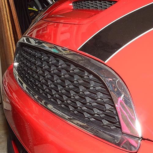 Miniatura 7 de Kojem Moldura de campana cromada compatible con Mini Cooper R55 R56 R58 R59 2007-2015 Reemplazo para 51132751040 MC1235100 Molde de capó de parrilla