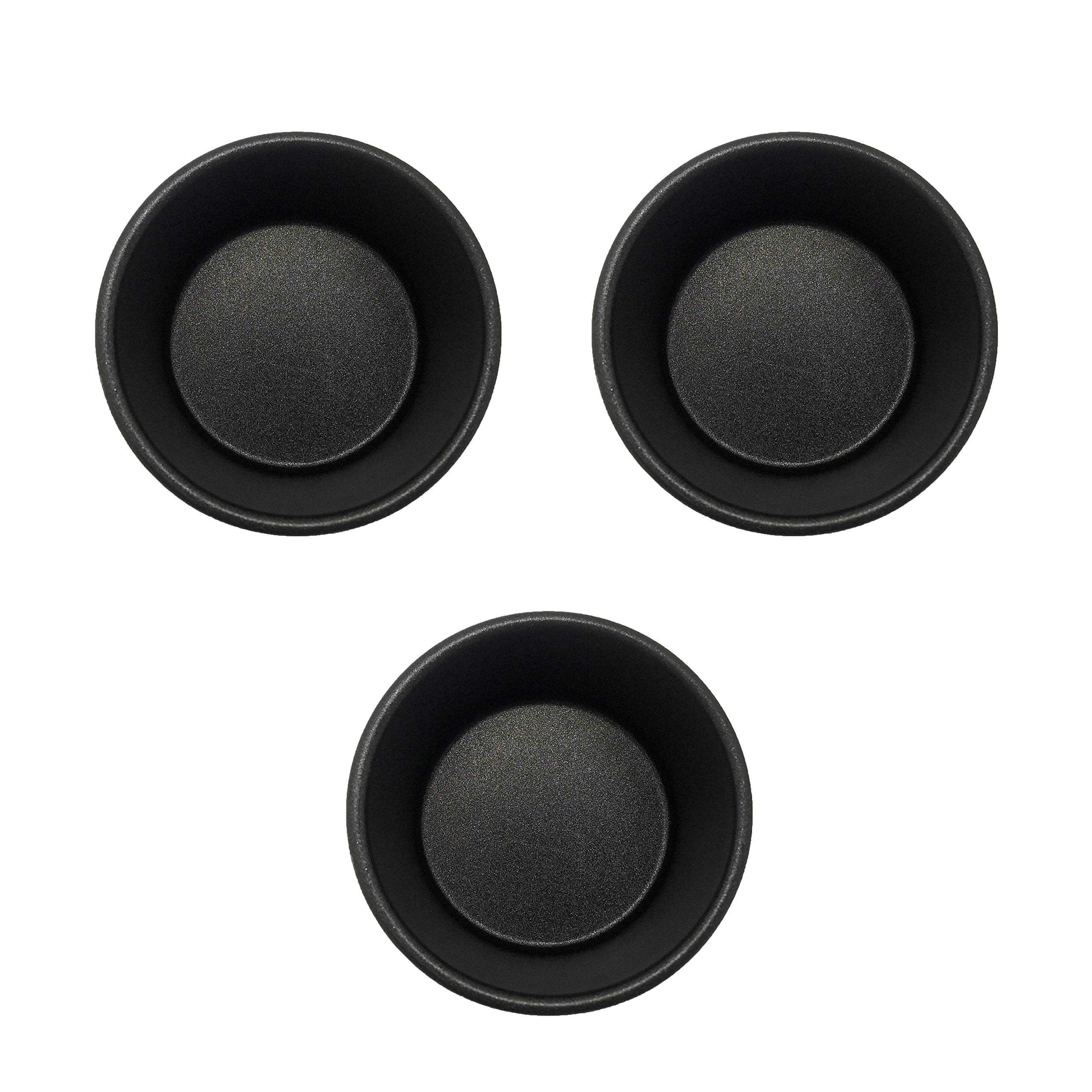 StyleMbro Airfryer MuffinPan Single Mini Individual 3.1" Nonstick Teflon Coated for Baking Muffin Cupcake Accessory Aluminum Carbon Steel (3)