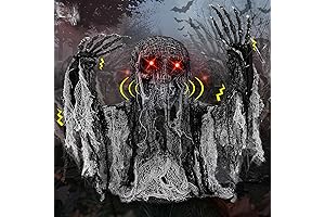 Halloween Groundbreaker with Sound Activation and Glowing Red Eyes