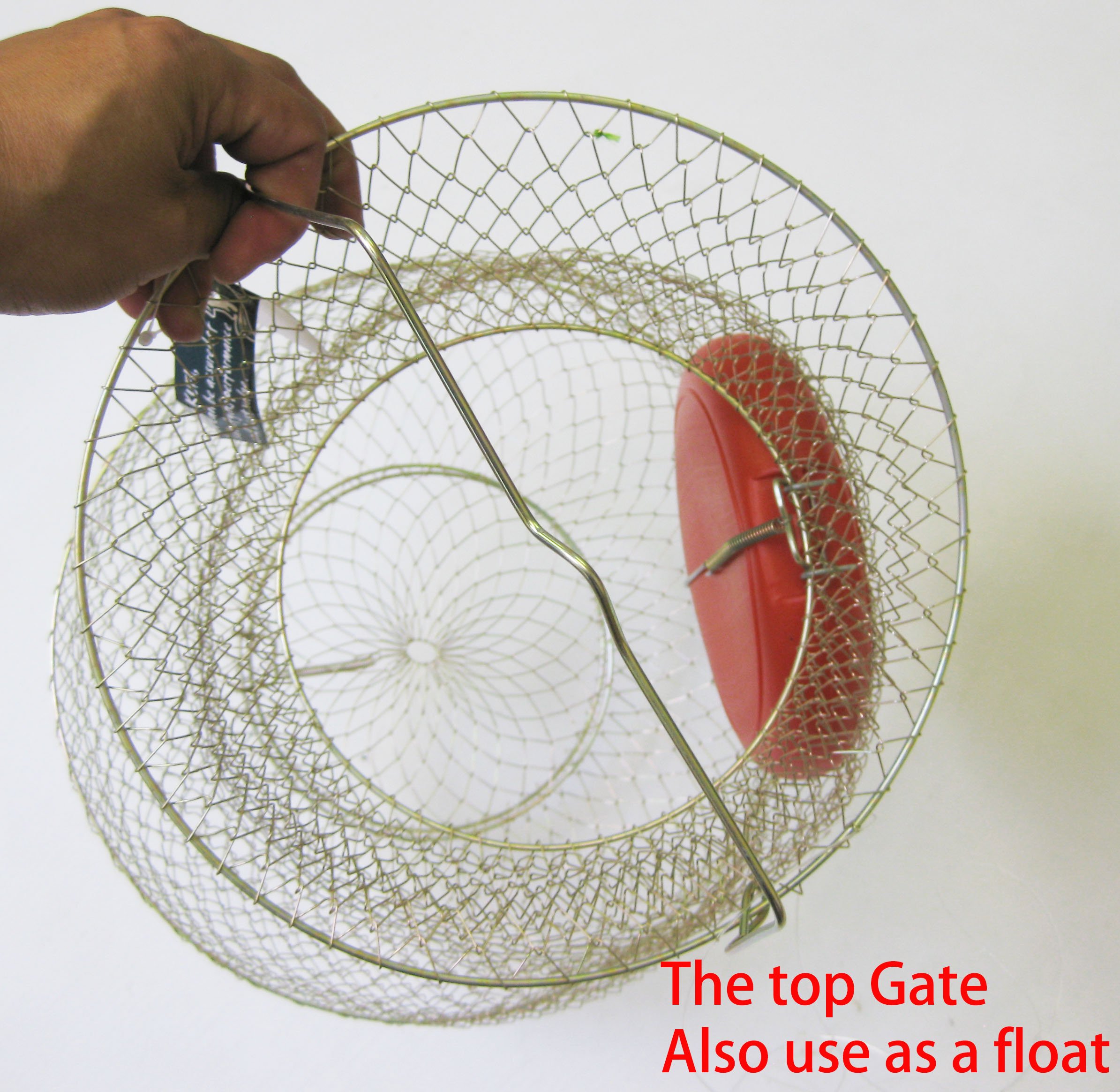 KUFA Deportes Flotante, galvanizado – Cesta de Pescado, Dorado, Medium/13 x 18 "