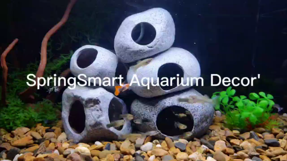 Aquarium Dekoration Zerbrochenes Fass - Harz Höhle Für Fische & Garnelen